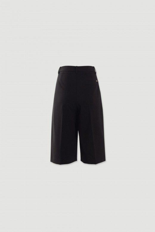 Bermuda taille haute à plis Bermuda taille haute à plis