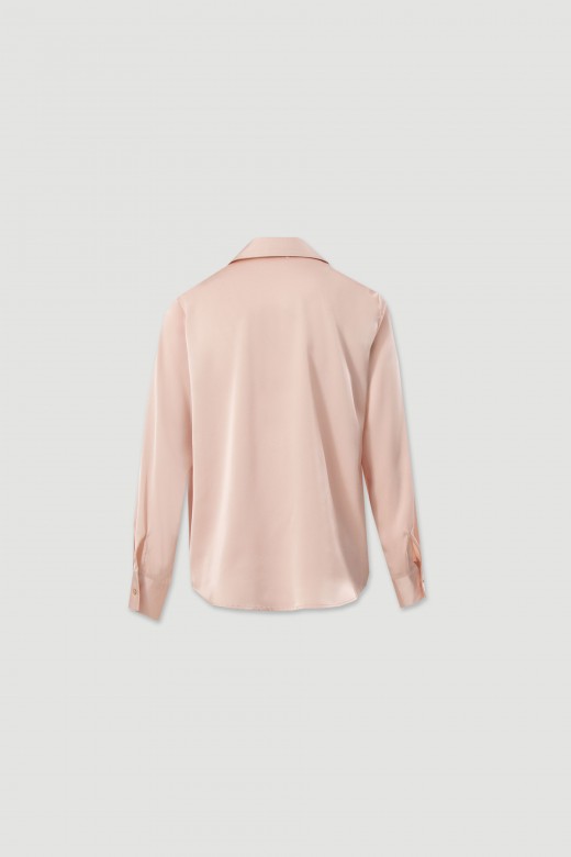 Satin long-sleeve blouse Satin long-sleeve blouse