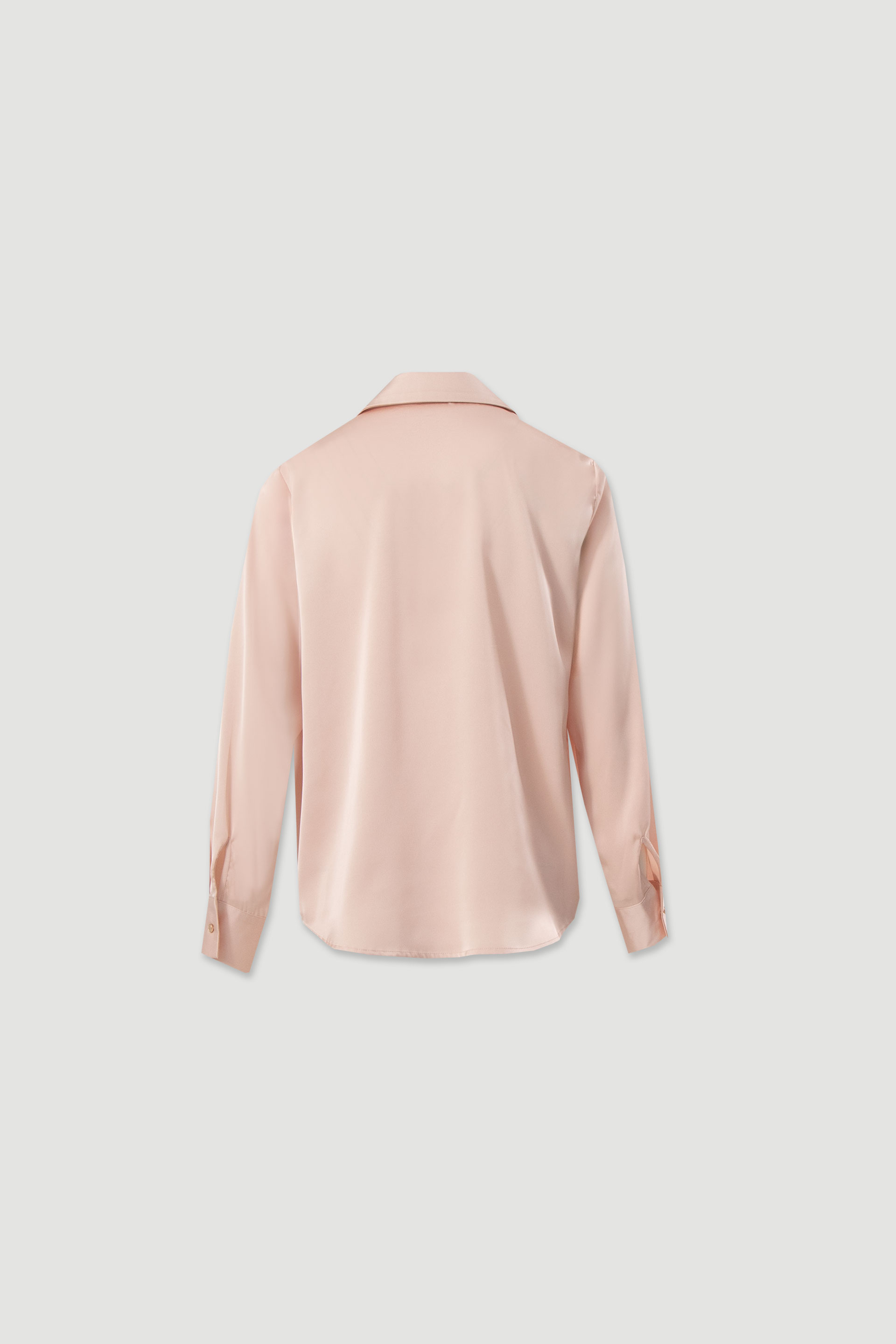 Satin long-sleeve blouse