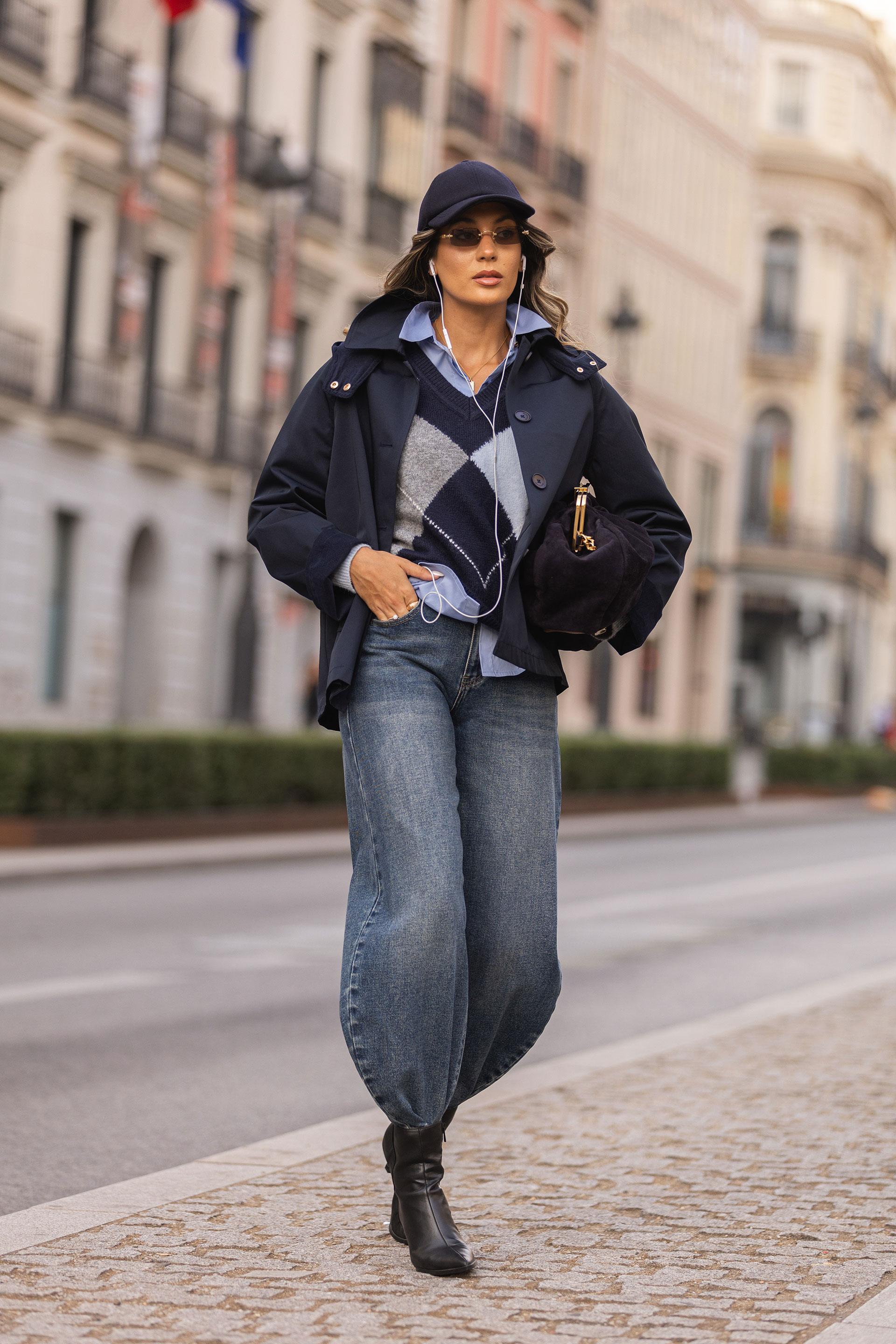 Short waterproof parka with hood