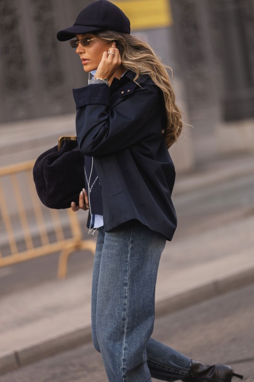 Short waterproof parka with hood Short waterproof parka with hood