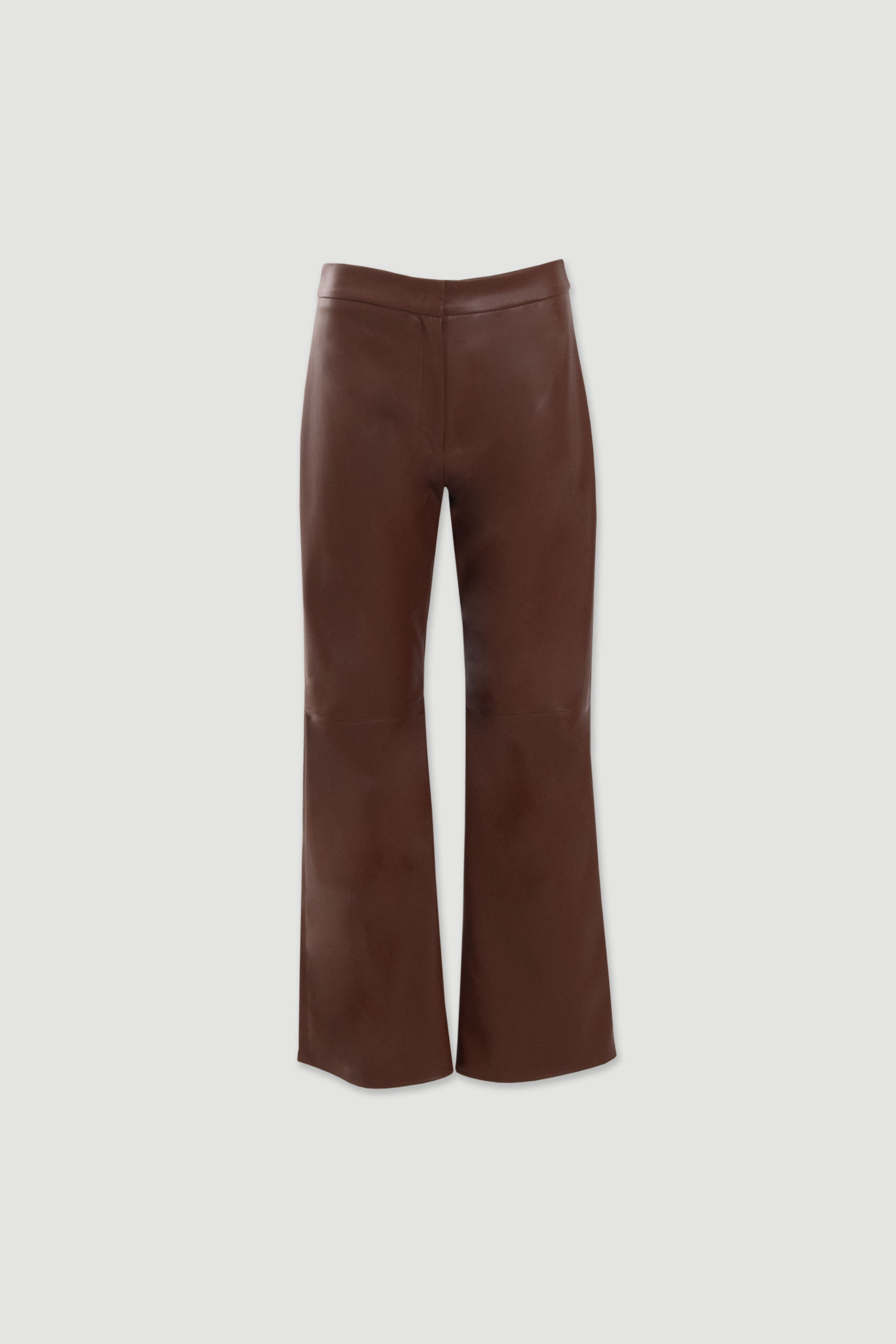 Calça culotte efeito pele