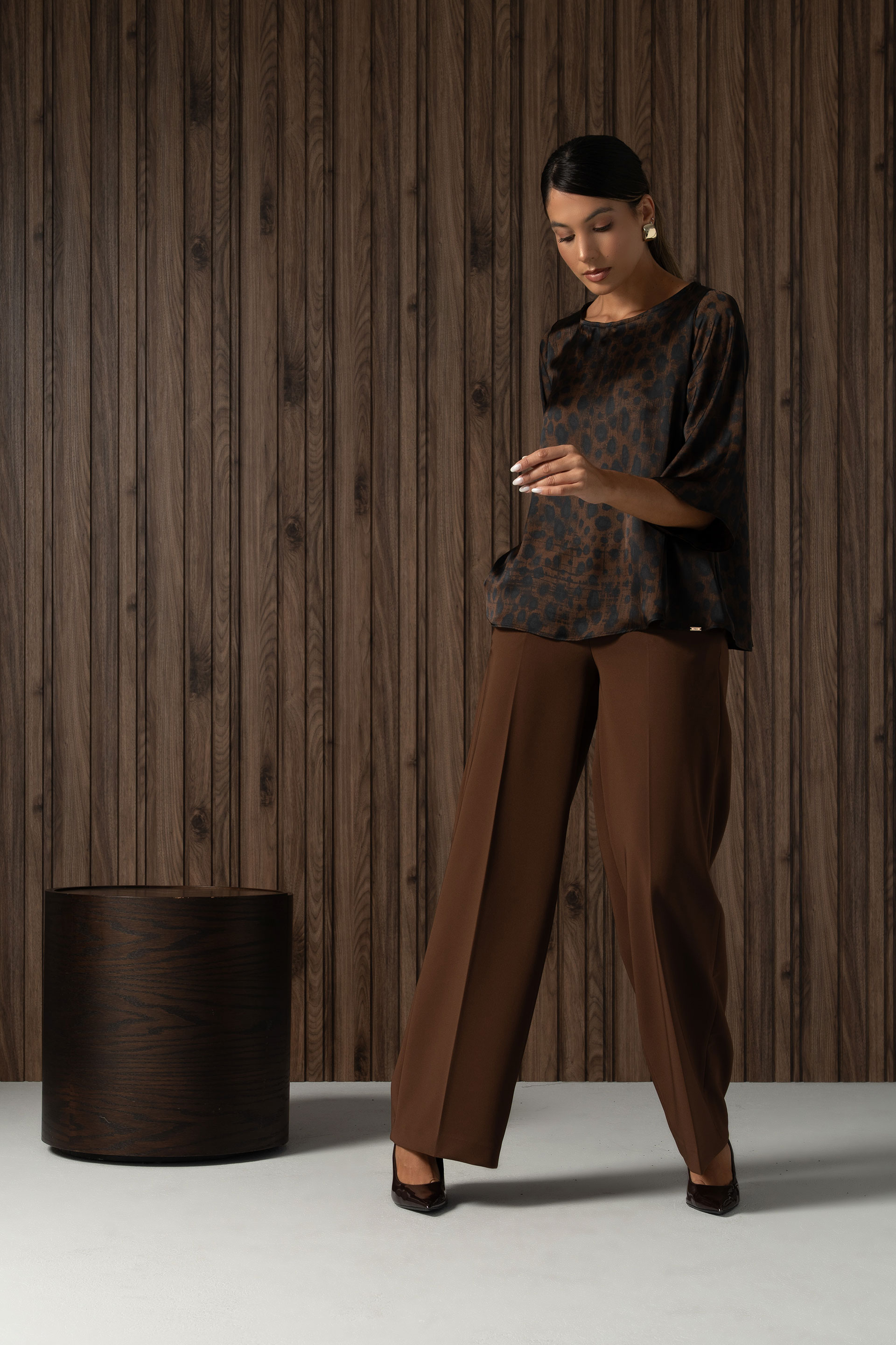Printed fluid tunic