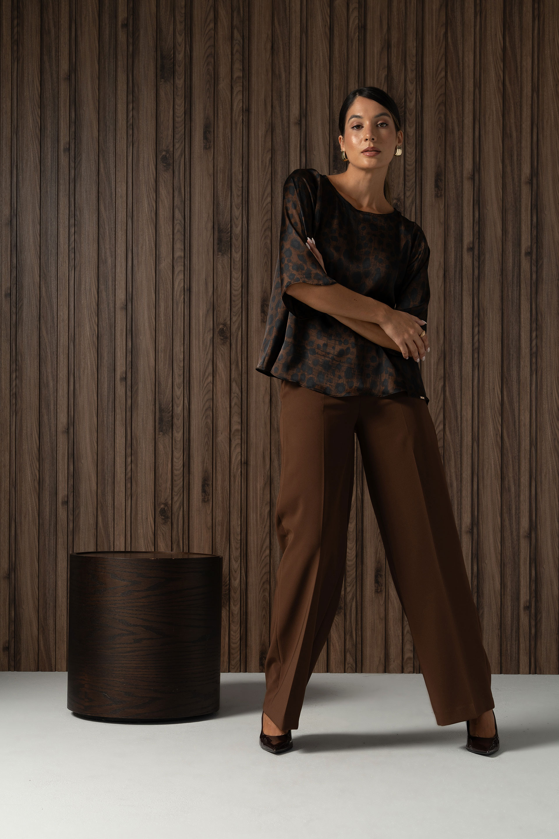 Printed fluid tunic
