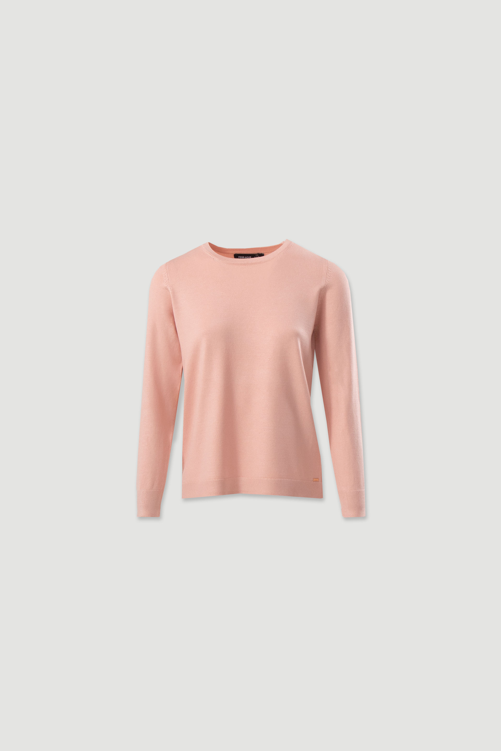 Camisola de malha com decote redondo