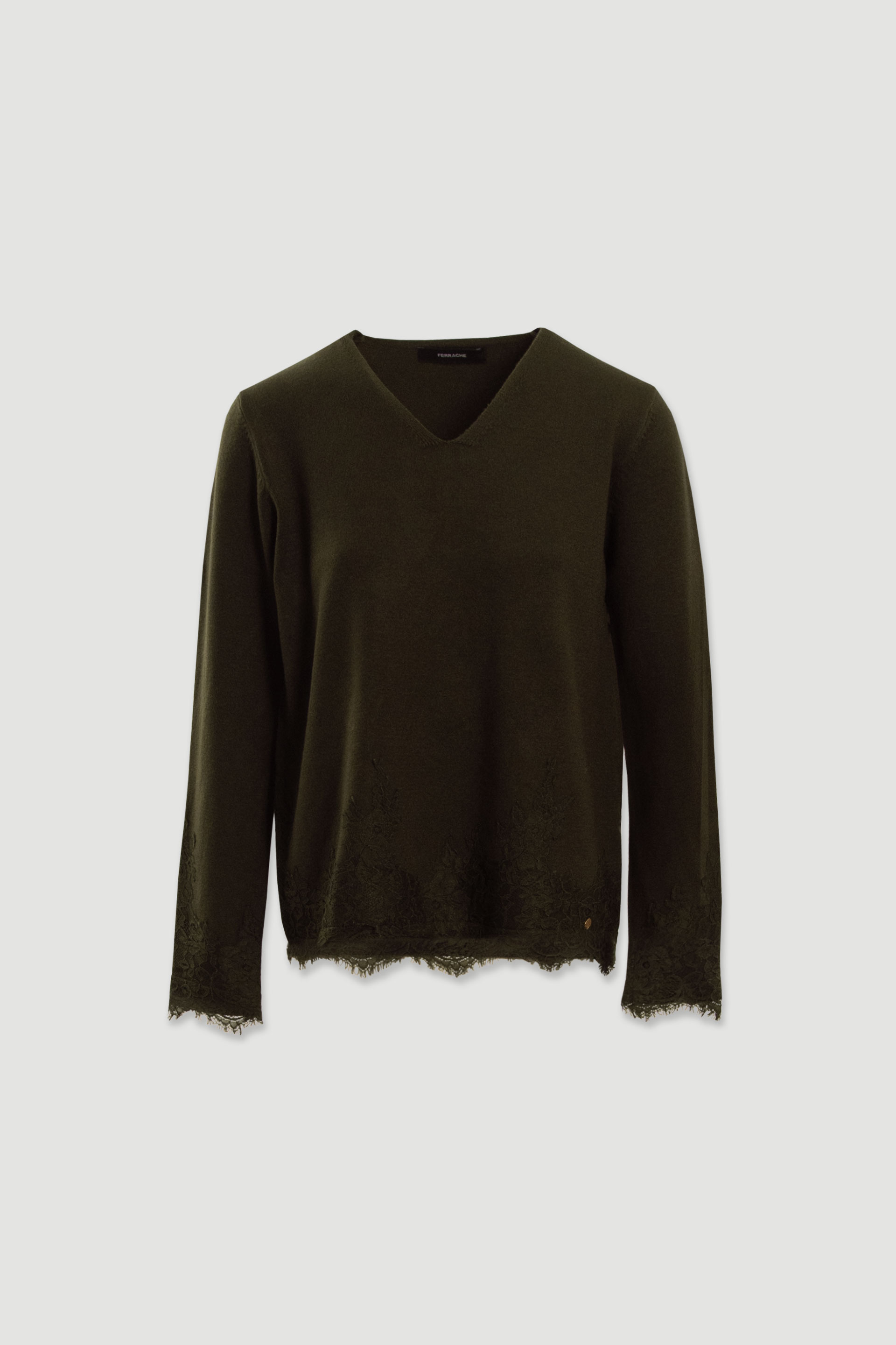Pull en maille avec détail en dentelle