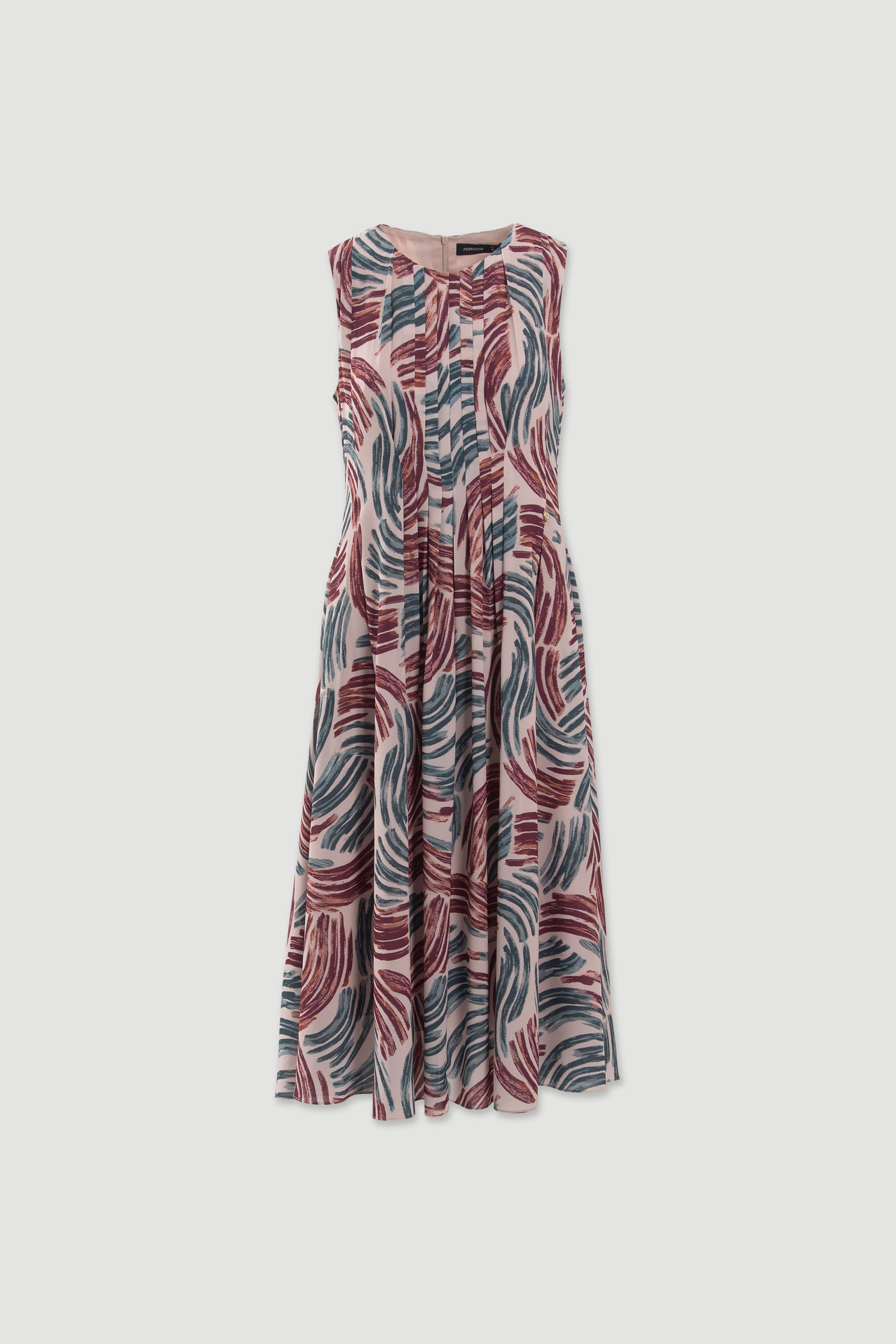 Vestido midi cintado ALICE