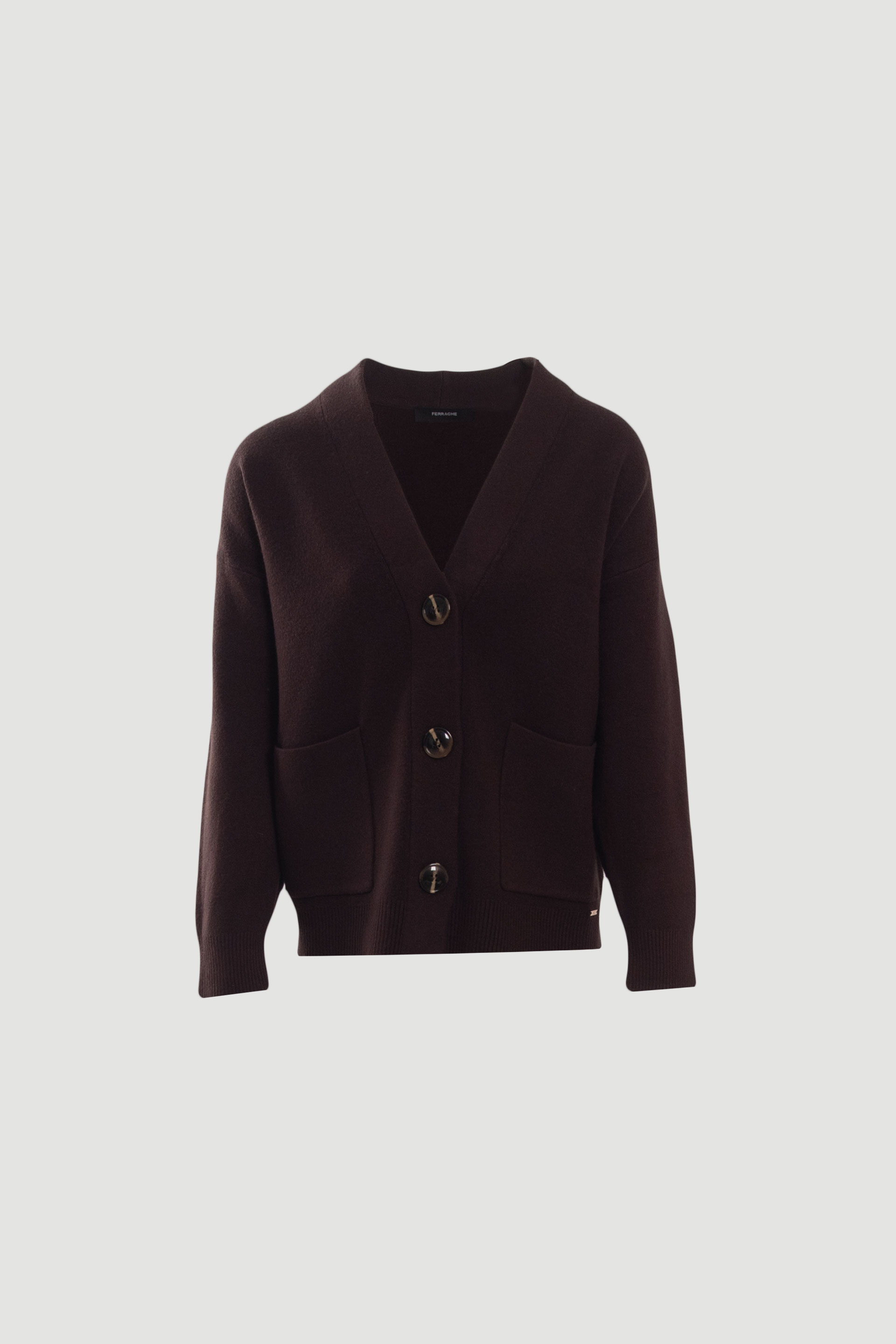 Chaqueta de punto con bolsillos aplicados