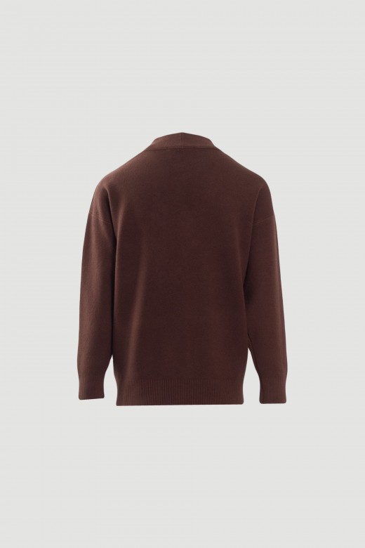 Chaqueta de punto con bolsillos aplicados Chaqueta de punto con bolsillos aplicados
