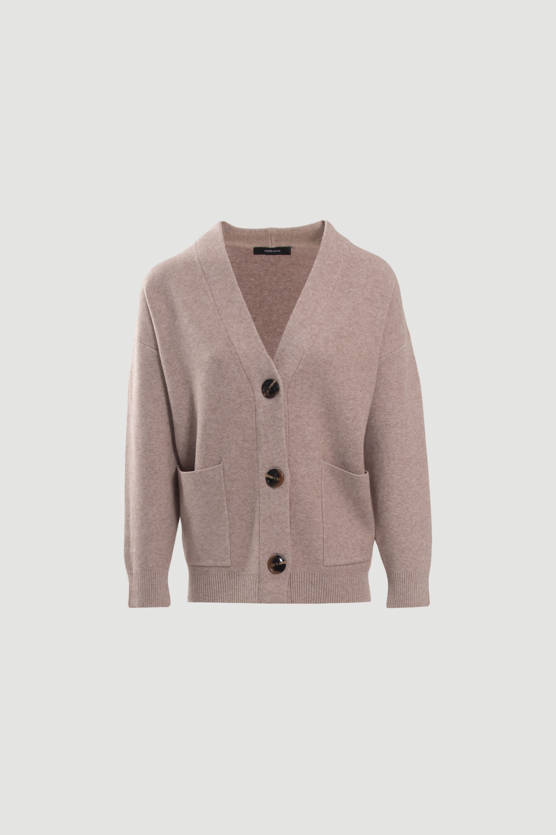 Chaqueta de punto con bolsillos aplicados