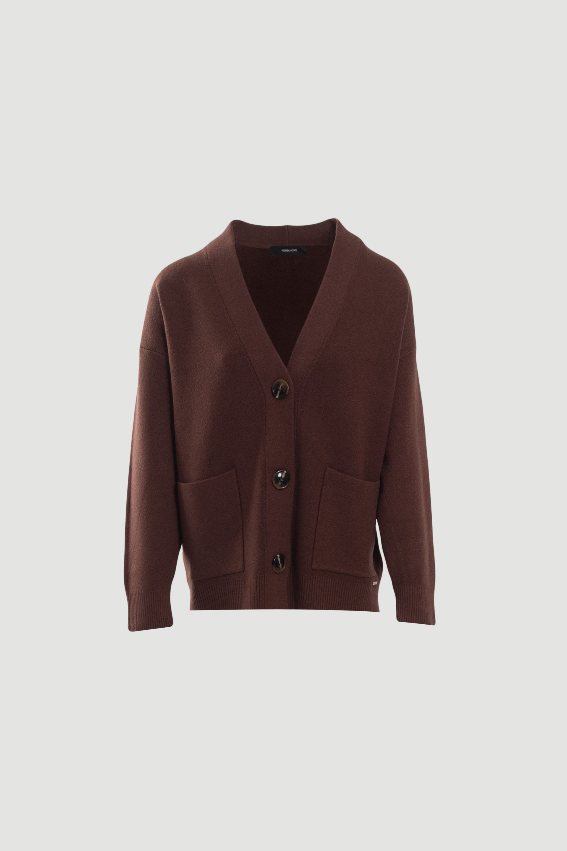 Chaqueta de punto con bolsillos aplicados