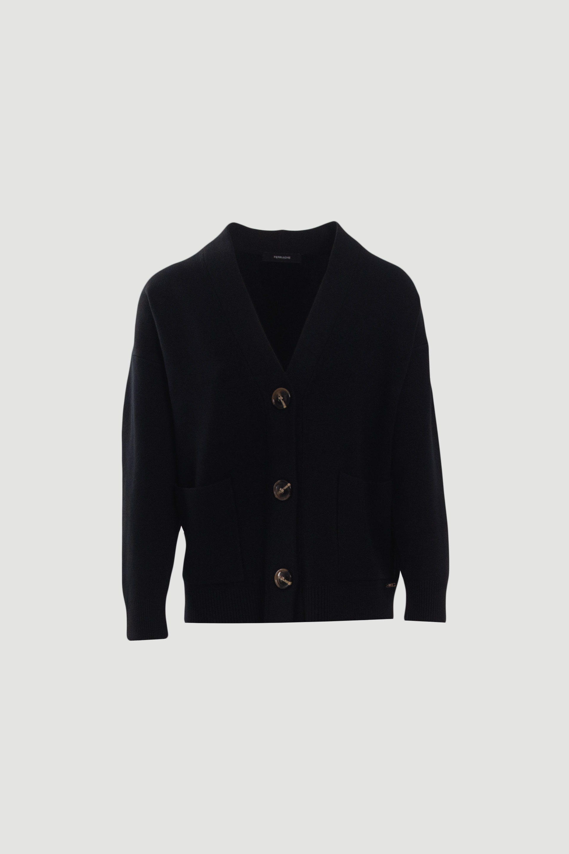 Chaqueta de punto con bolsillos aplicados