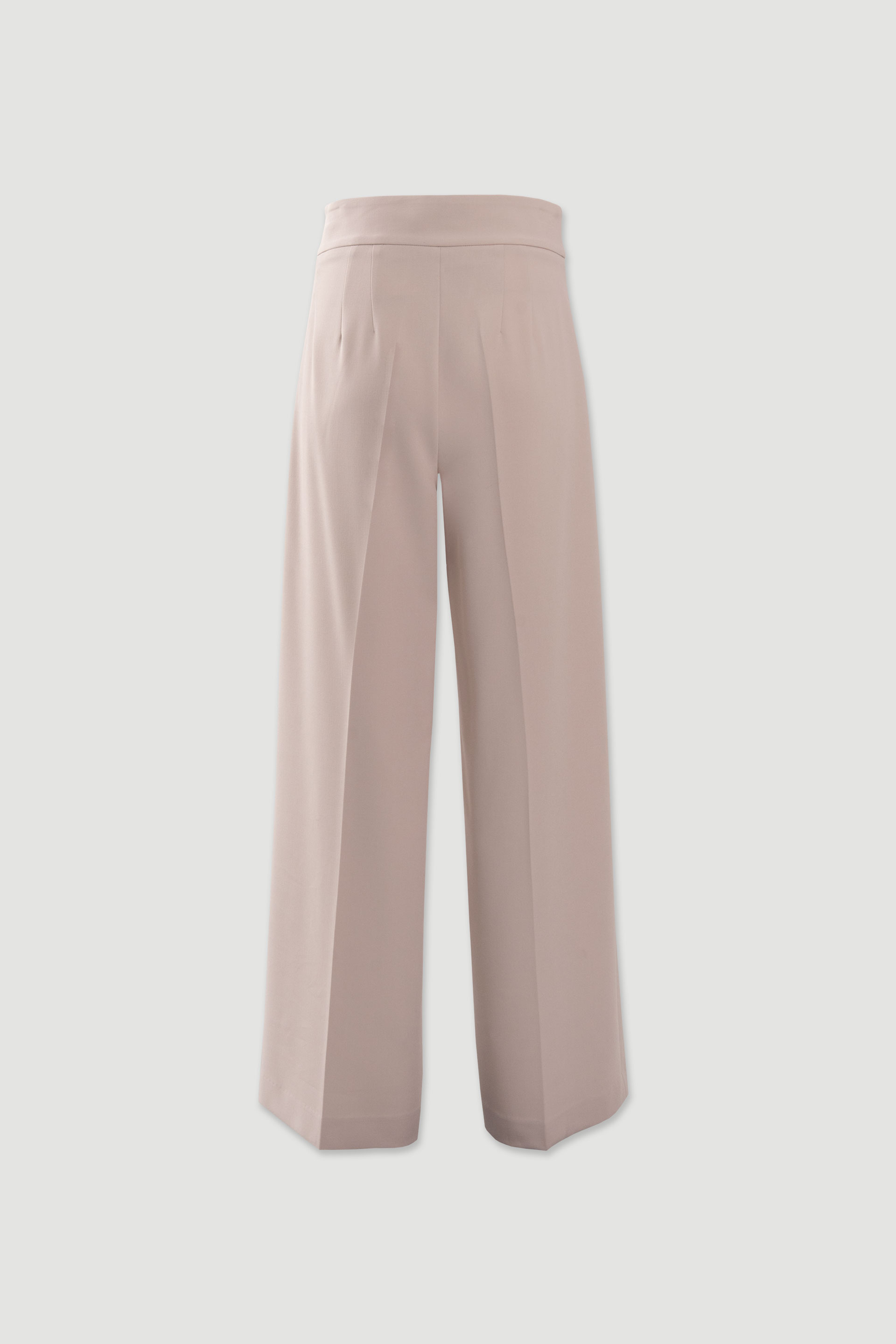 Calça wide leg com botões decorativos