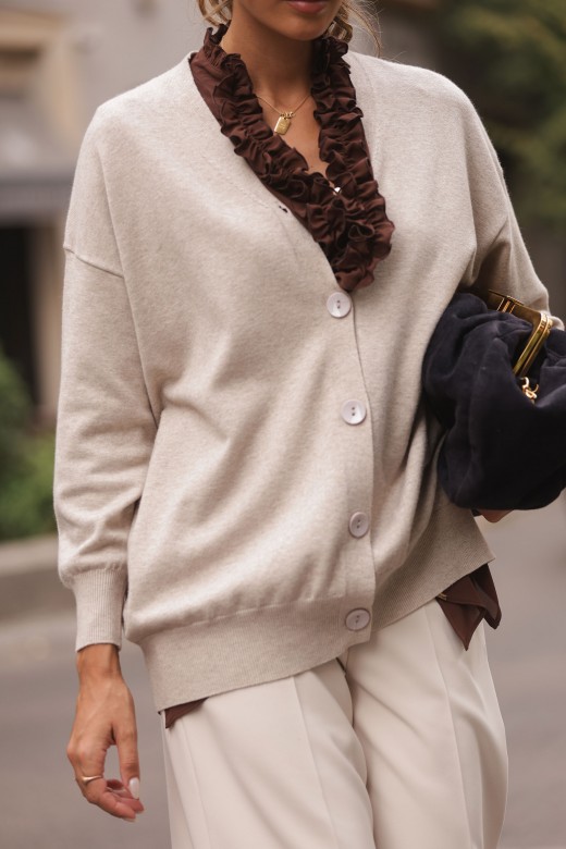 Relaxed-fit knit cardigan Relaxed-fit knit cardigan