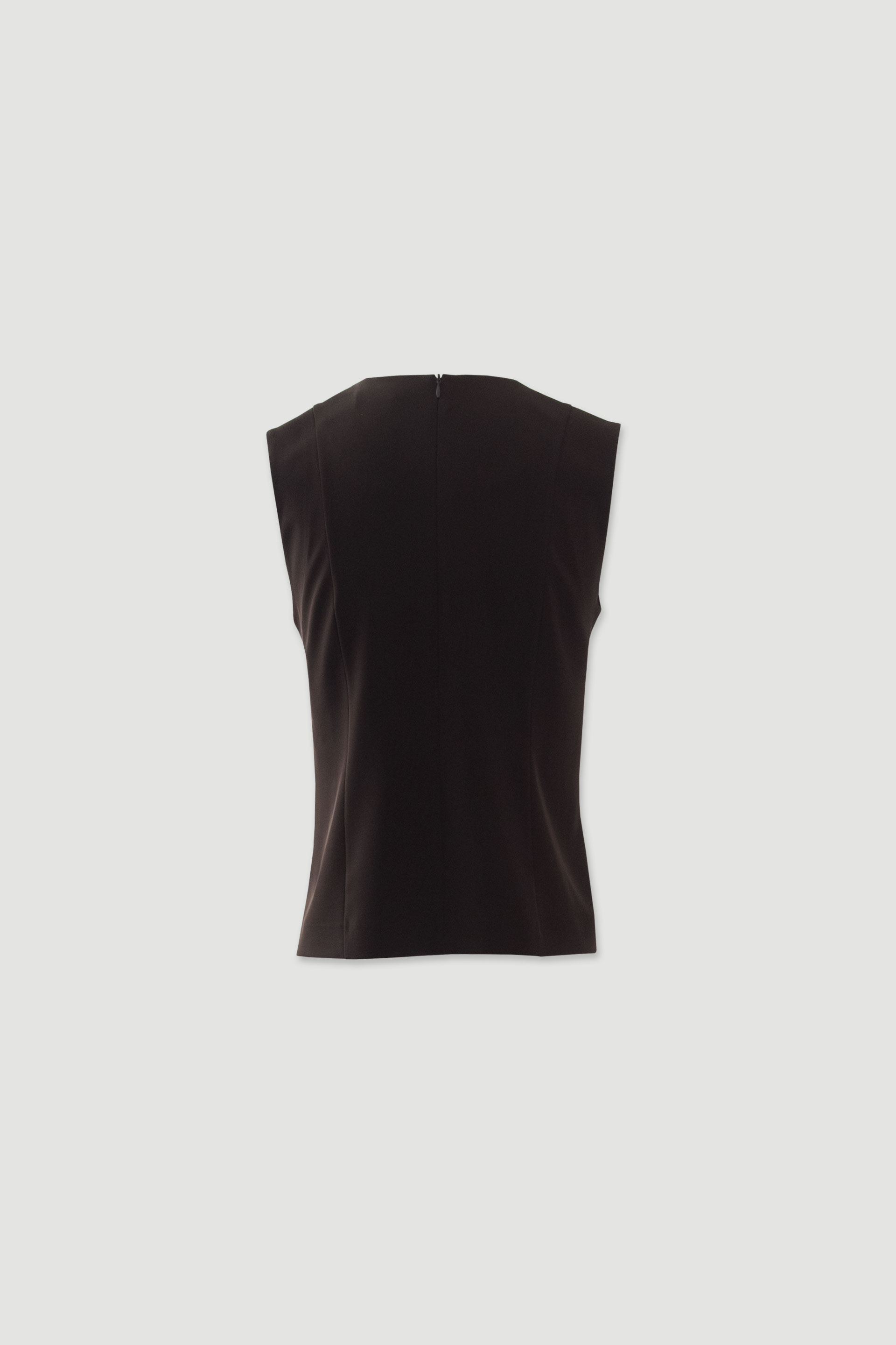 Gilet cintré avec détail asymétrique
