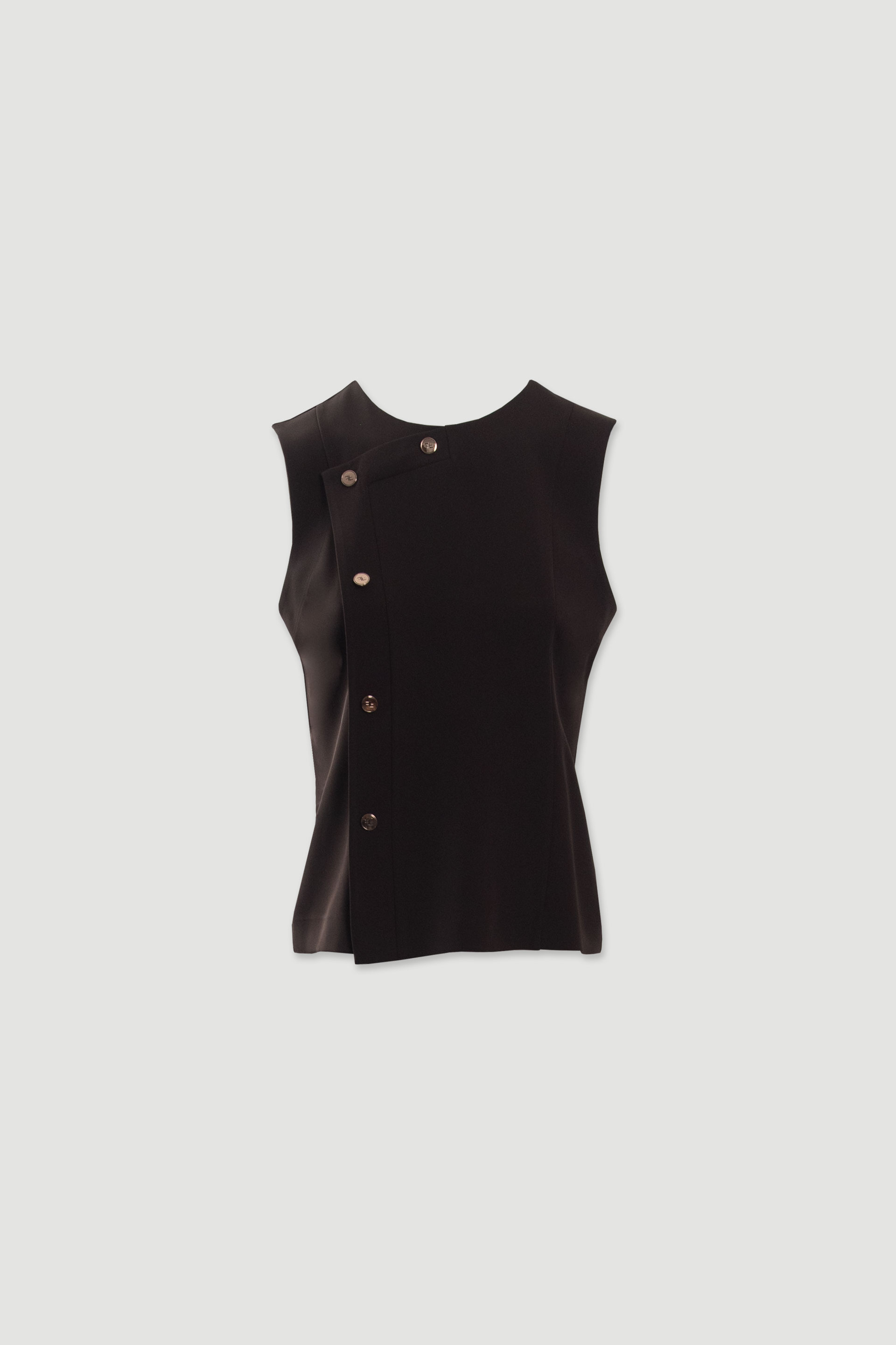 Gilet cintré avec détail asymétrique