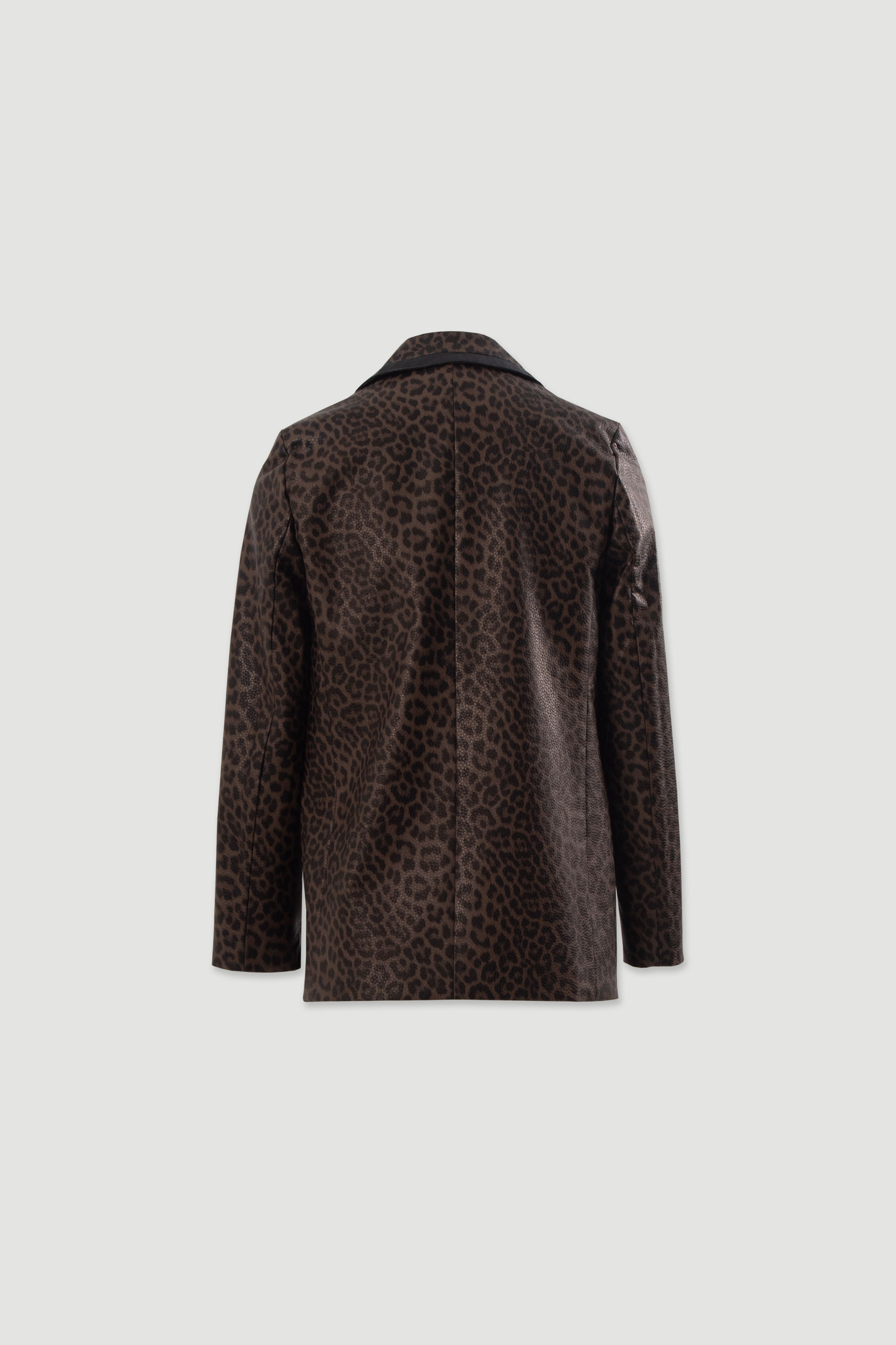 Casaco efeito pele animal print