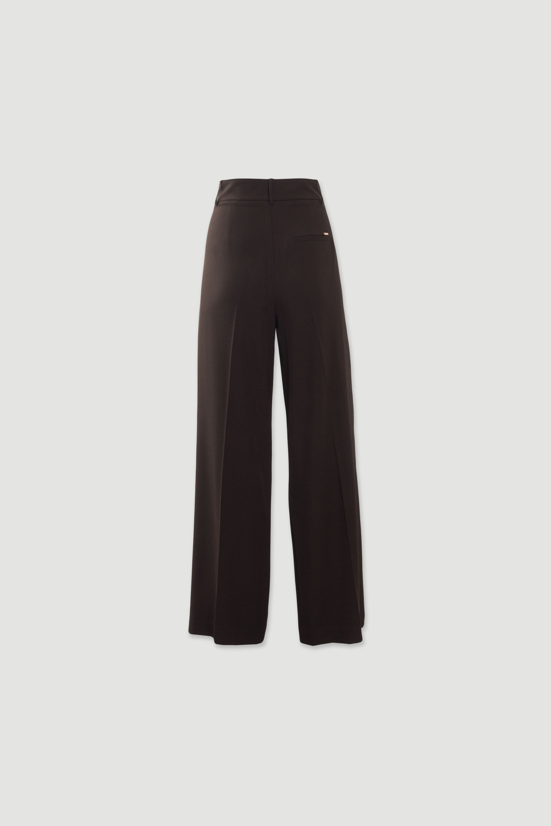 Pantalon wide leg fluide avec pli