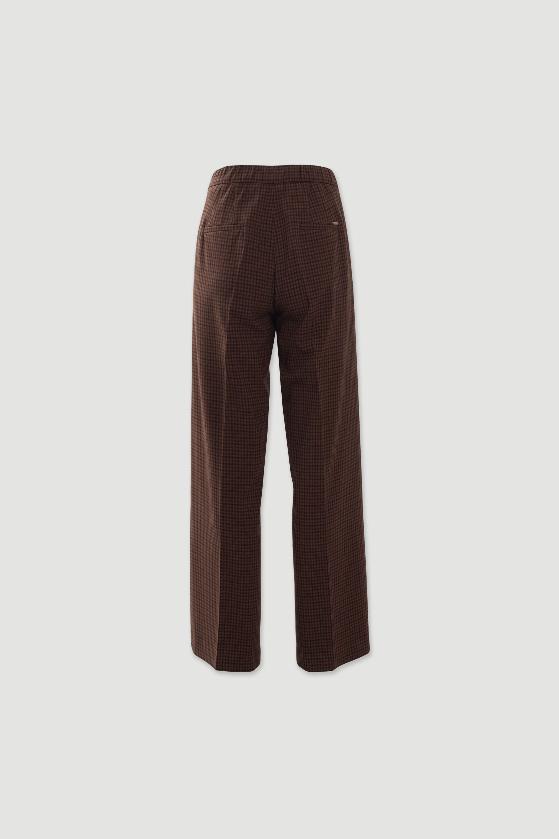 Pantalon classique à carreaux LEONOR