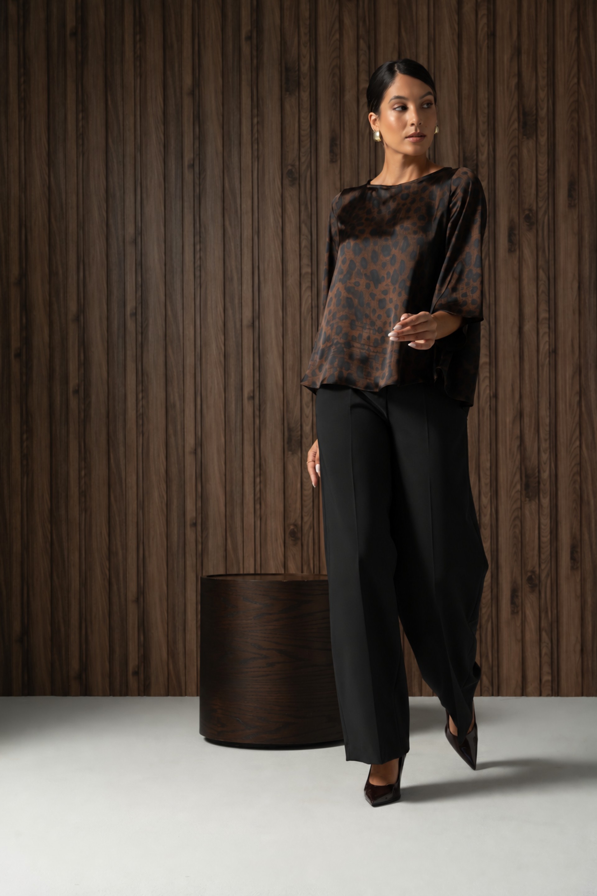 Pantalon large classique TERESA