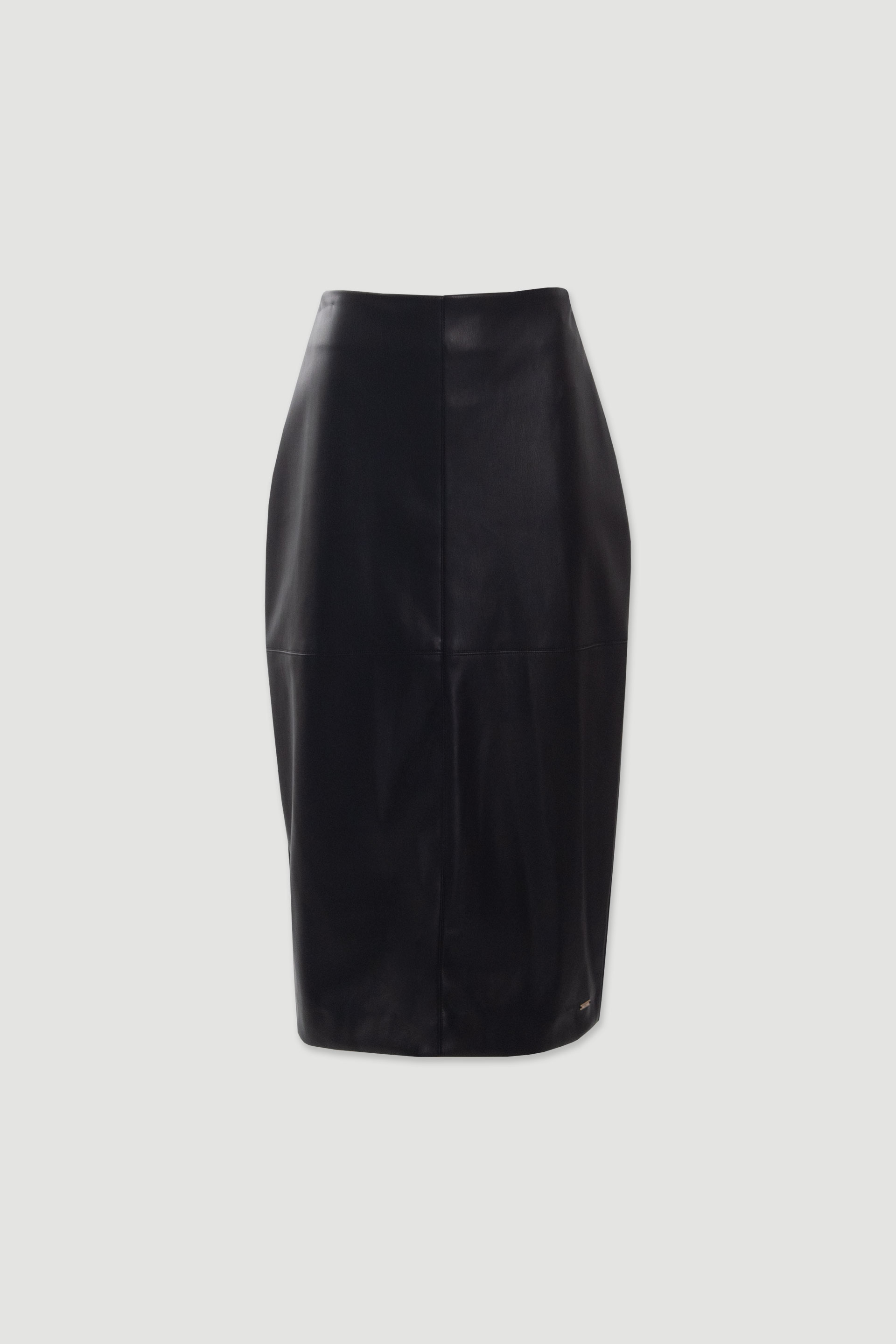 Falda midi lápiz efecto piel