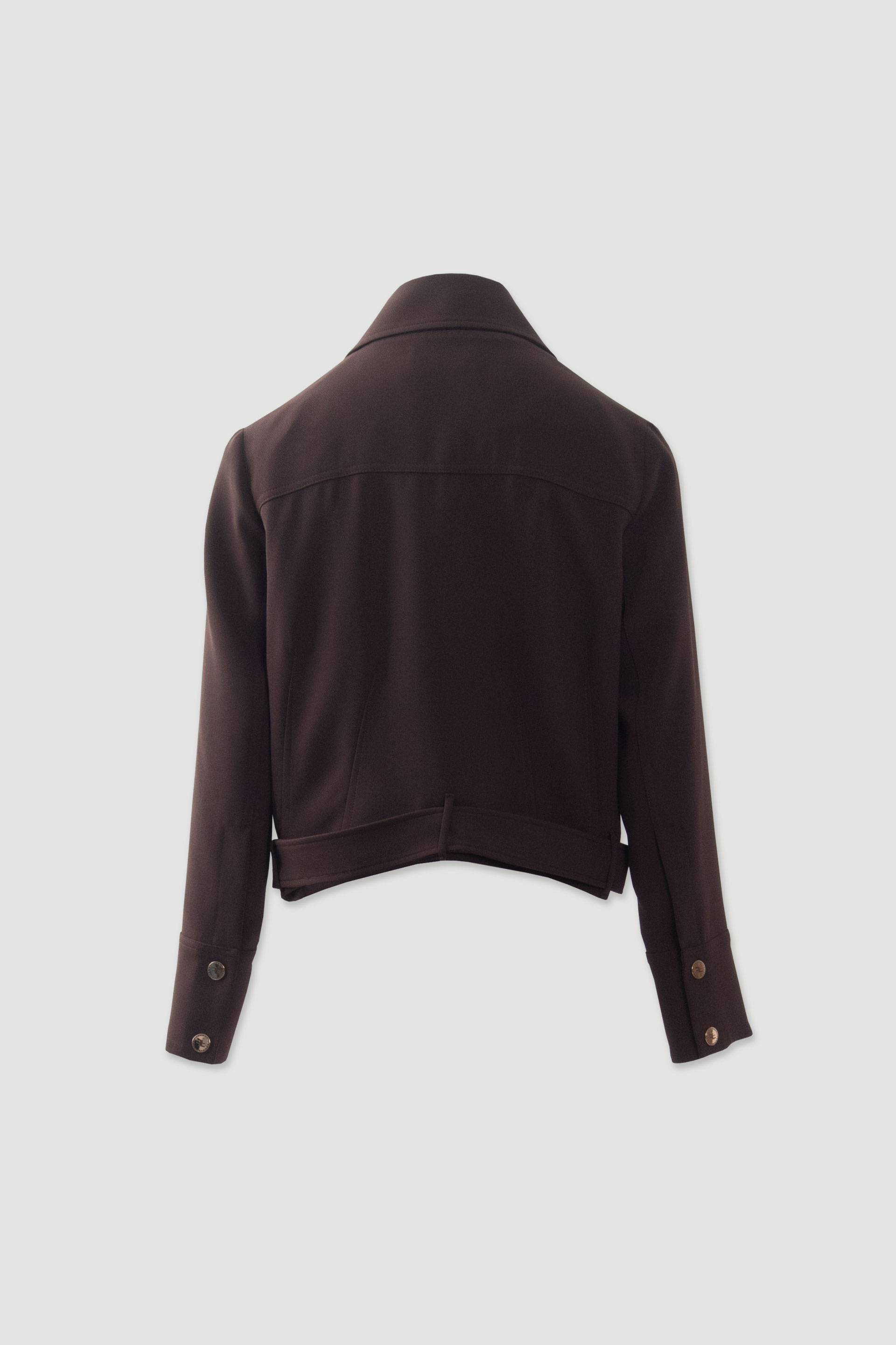 Chaqueta corta estructurada con cremallera