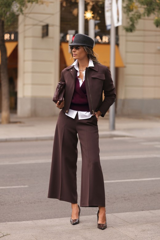 Chaqueta corta estructurada con cremallera Chaqueta corta estructurada con cremallera