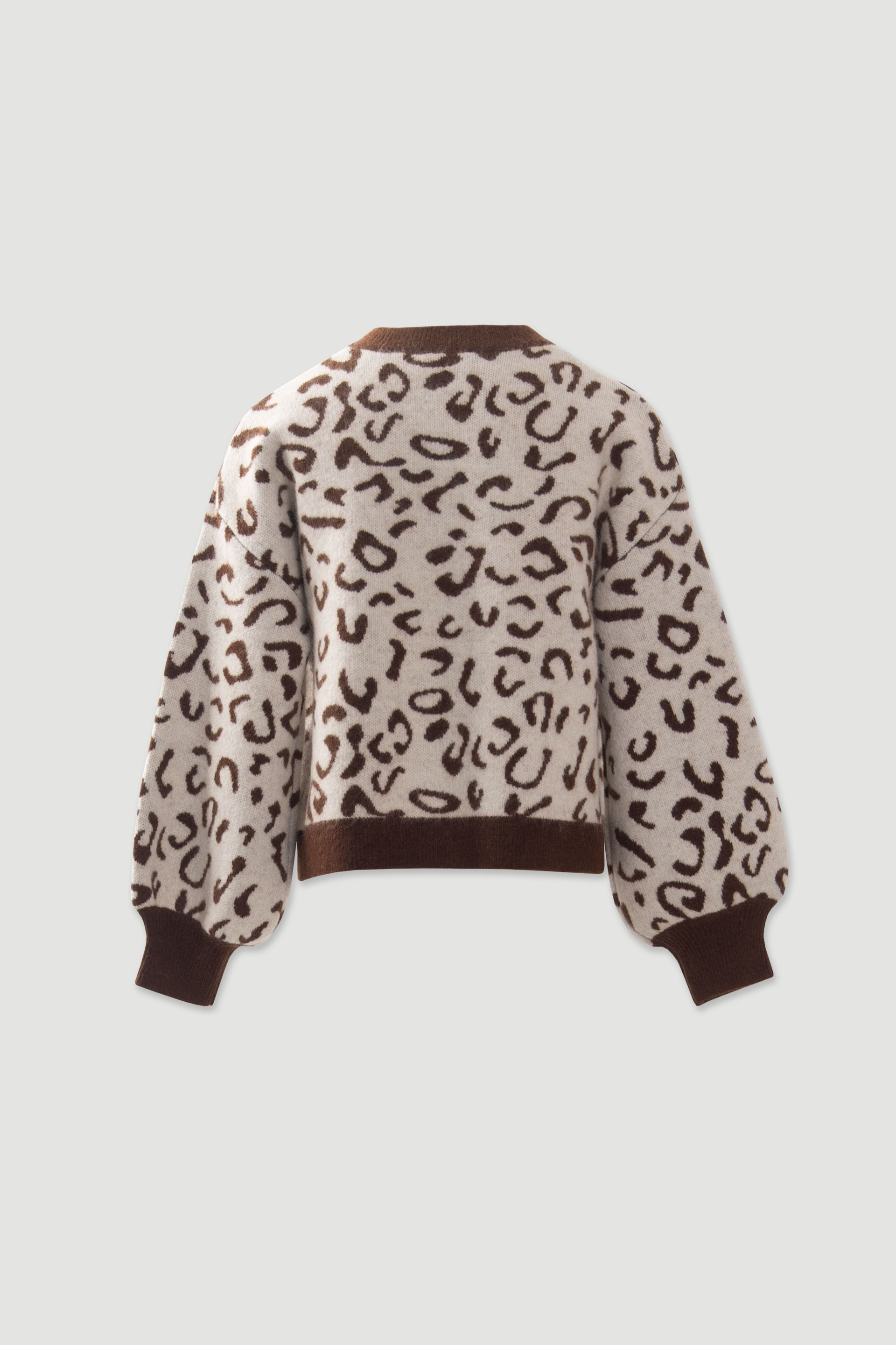 Chaqueta de punto animal print