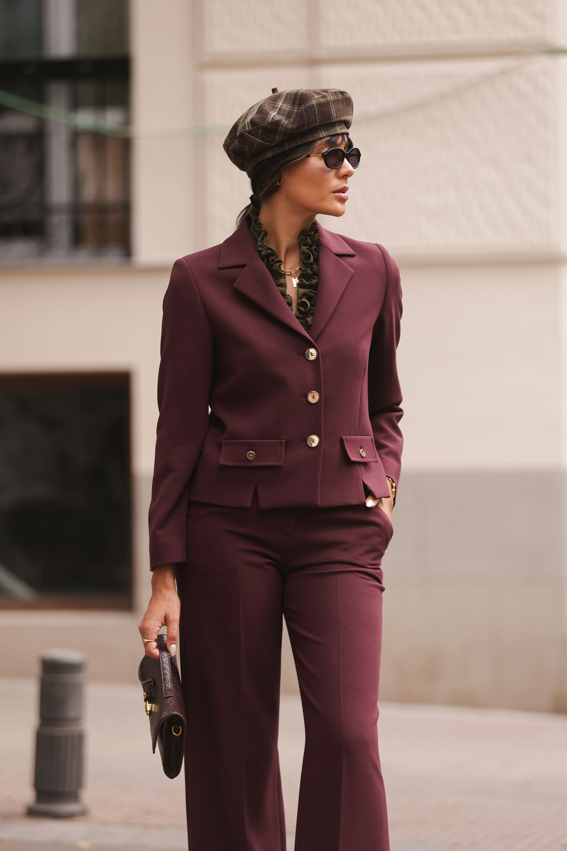 Structured cropped blazer