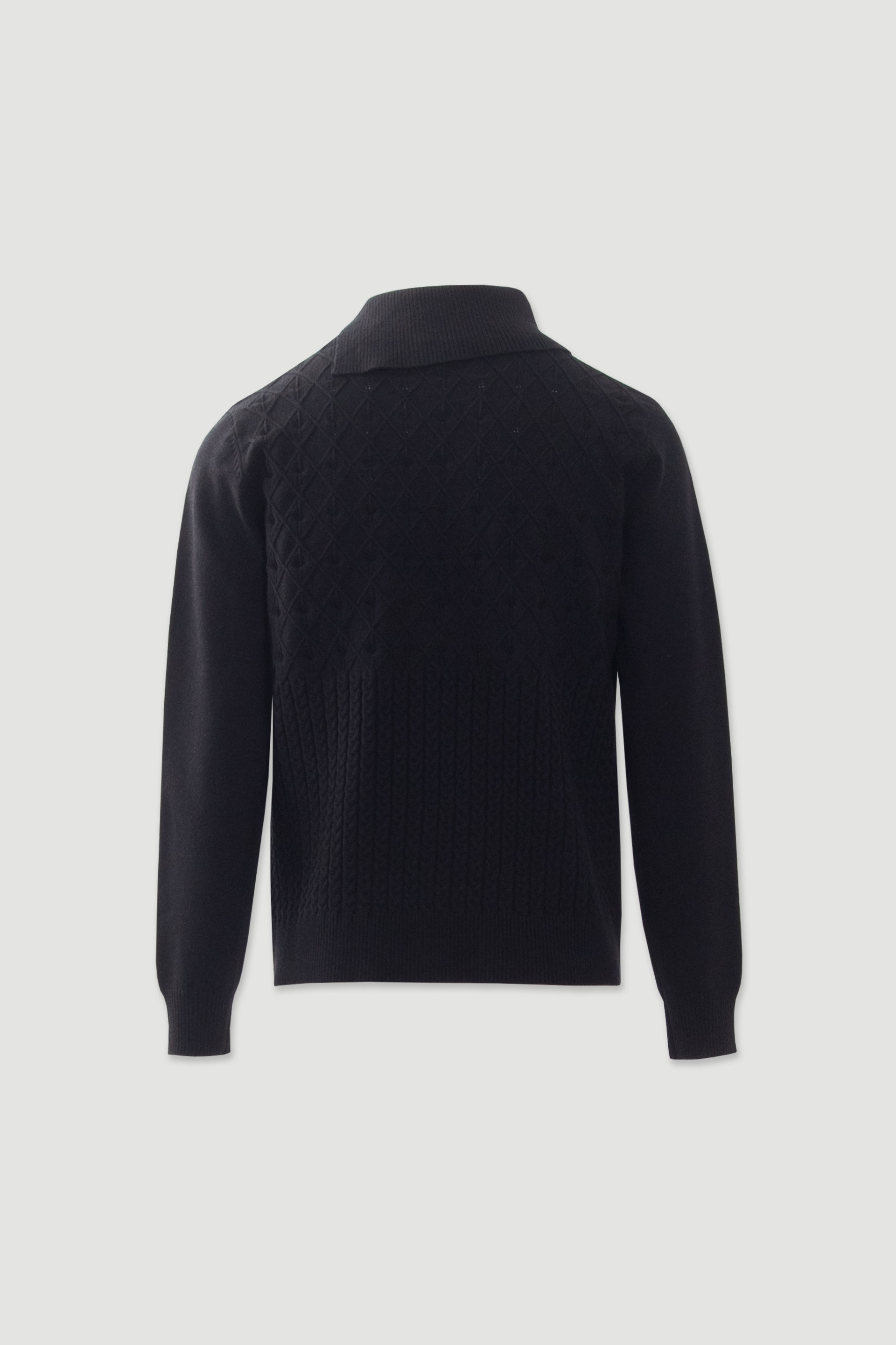 Camisola de malha trabalhada com gola ampla