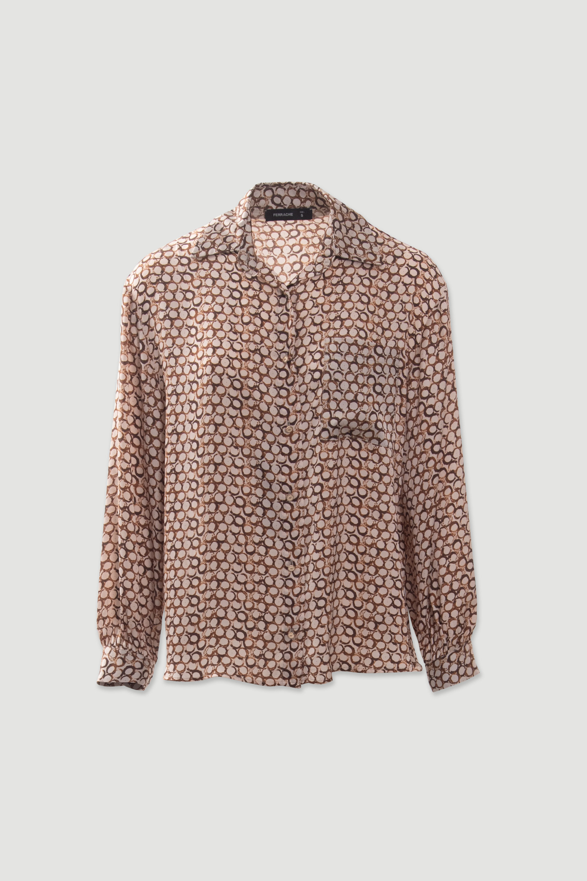 Printed fluid blouse