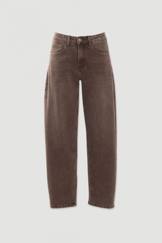 High-waisted barrel jeans High-waisted barrel jeans