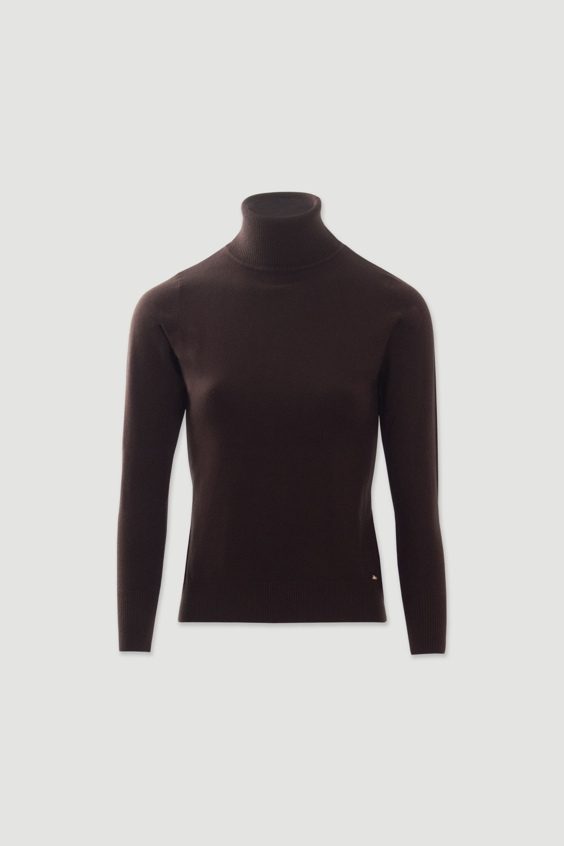 Camisola de malha com gola alta