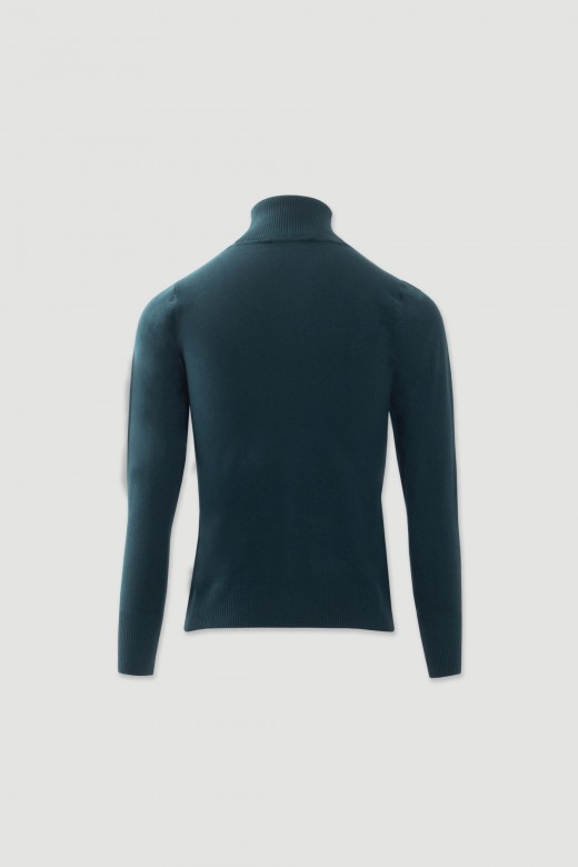 Camisola de malha com gola alta Camisola de malha com gola alta