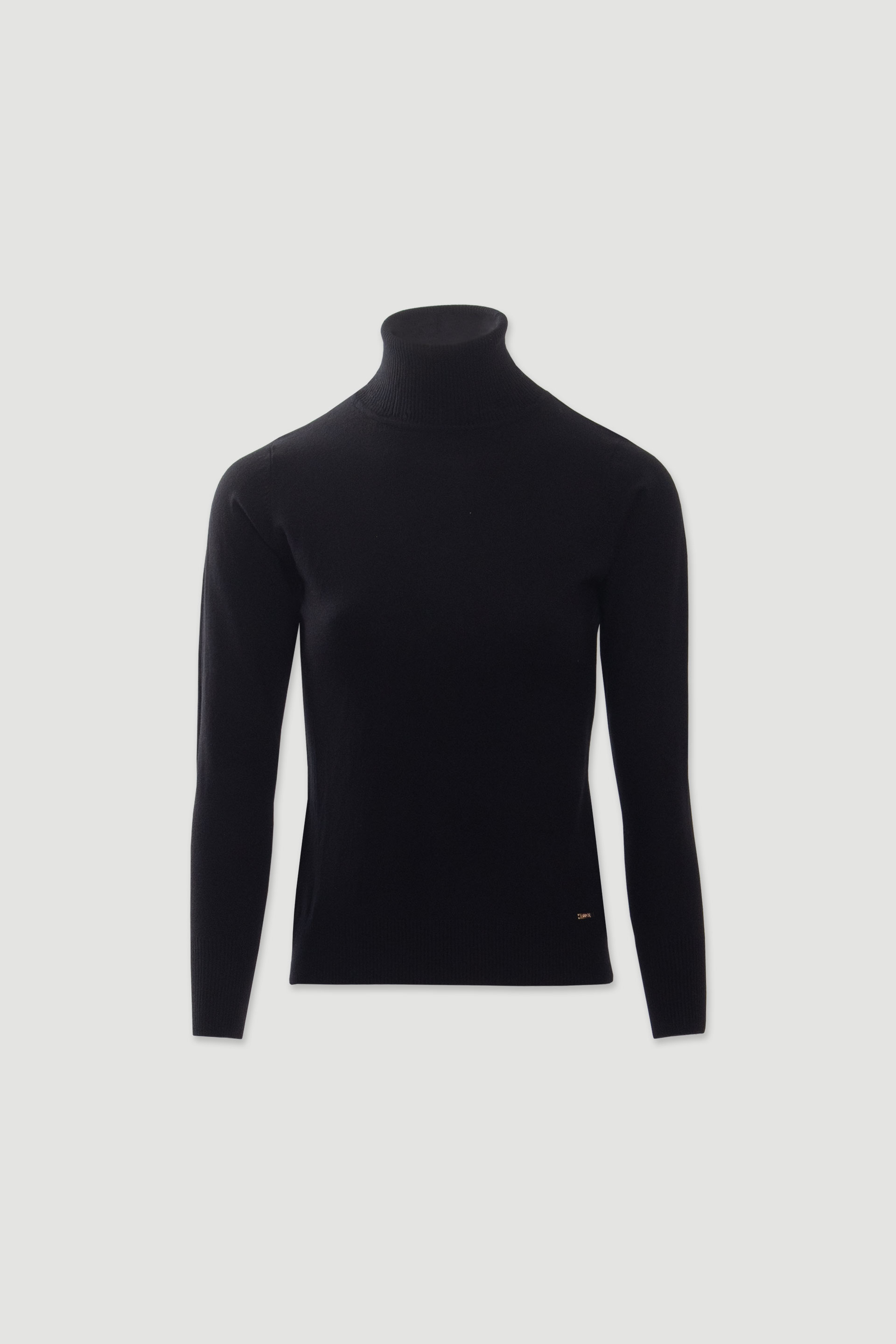 Camisola de malha com gola alta