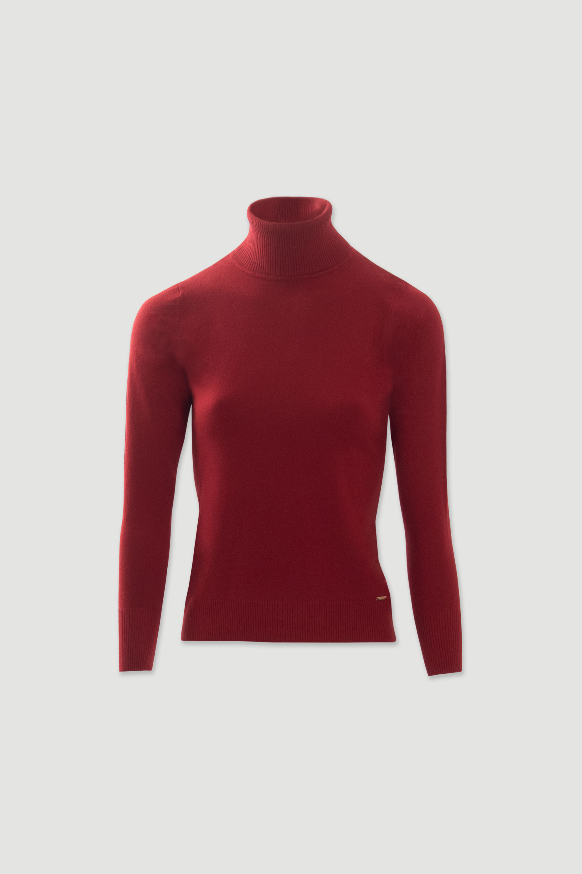 Camisola de malha com gola alta