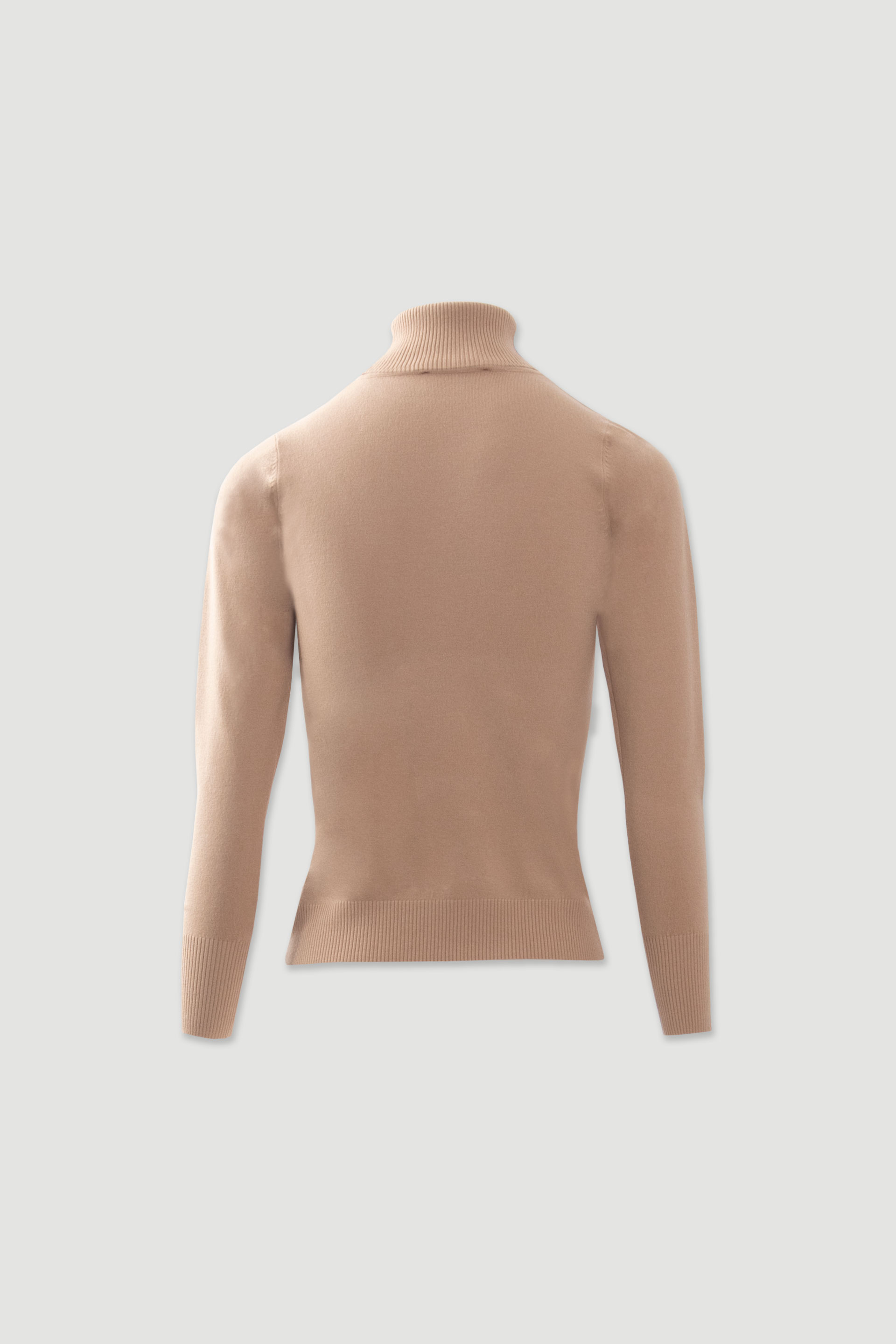 Camisola de malha com gola alta
