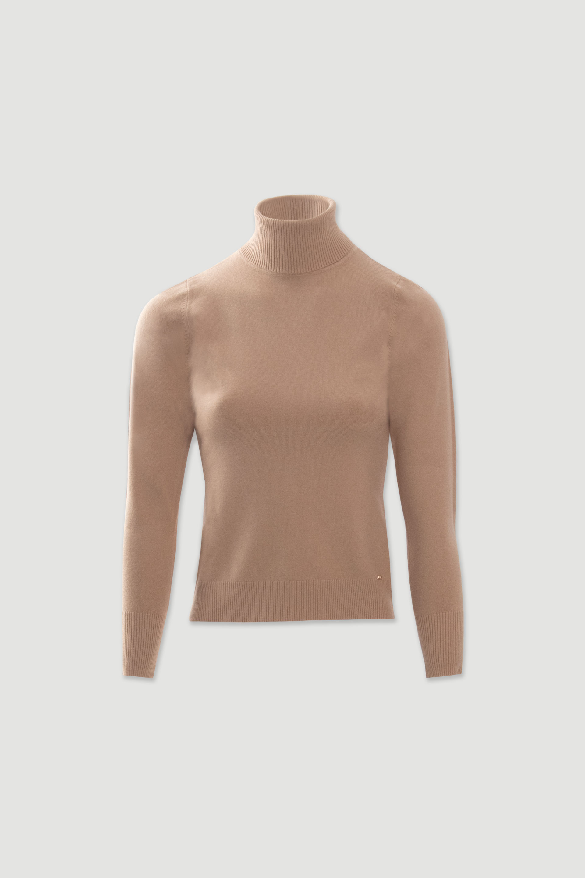Camisola de malha com gola alta