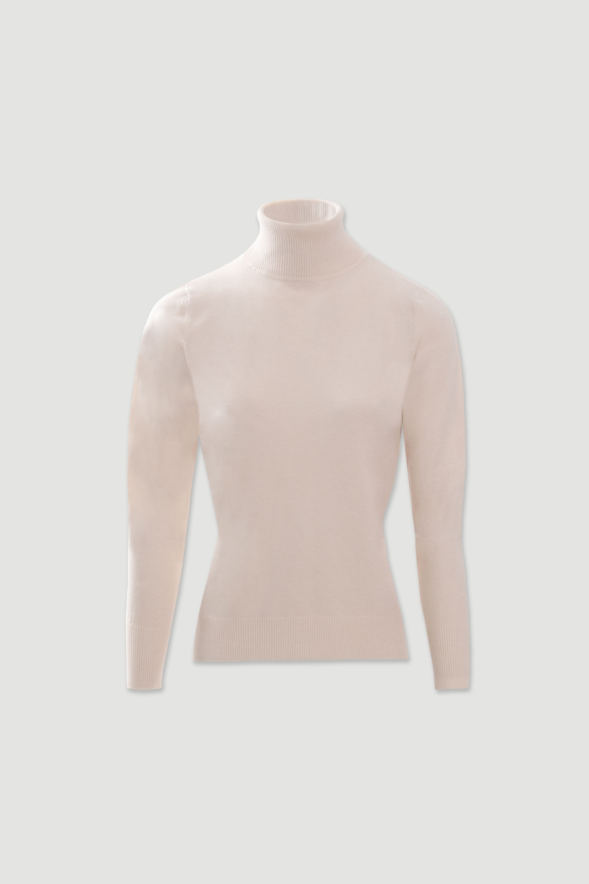Camisola de malha com gola alta
