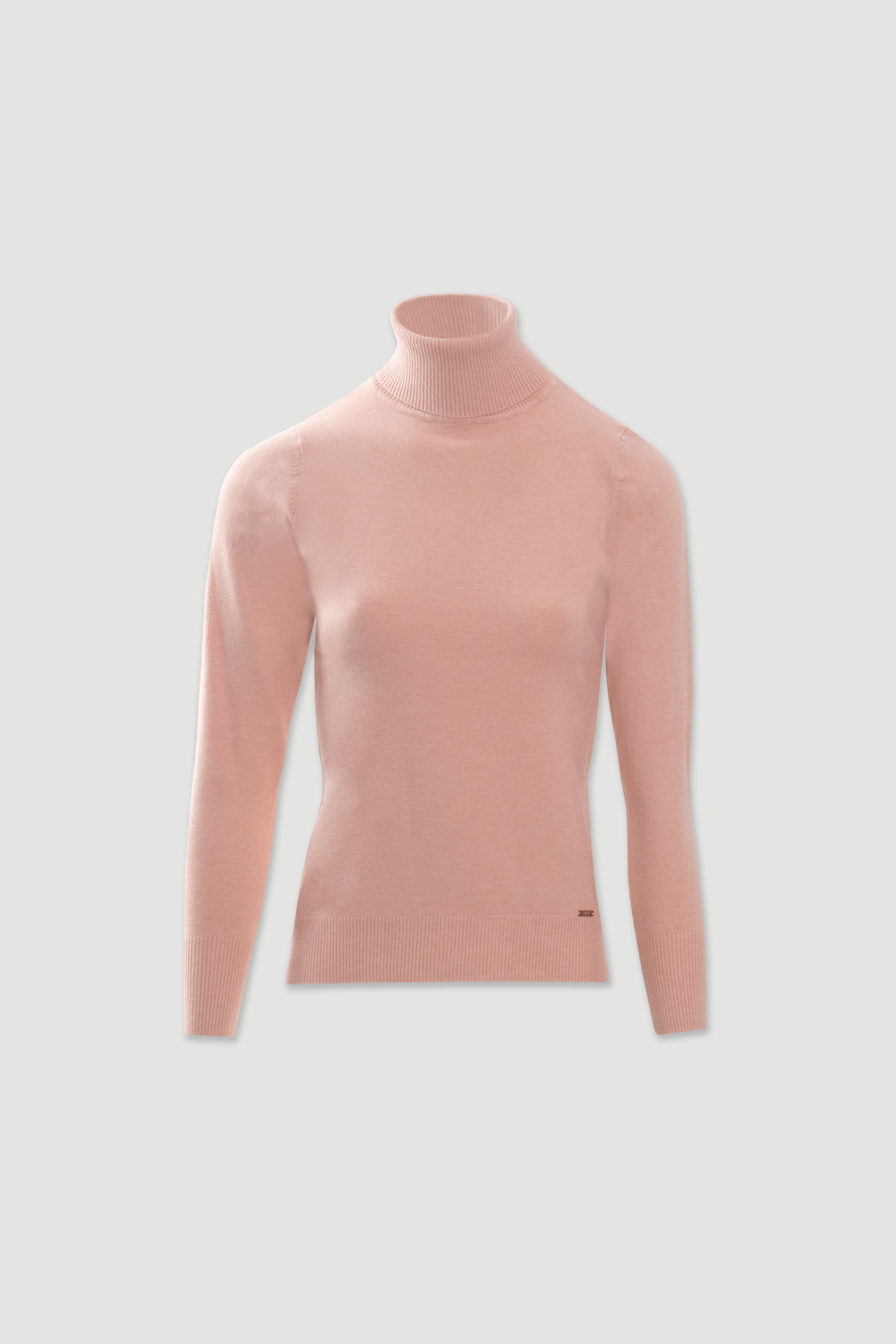 Camisola de malha com gola alta