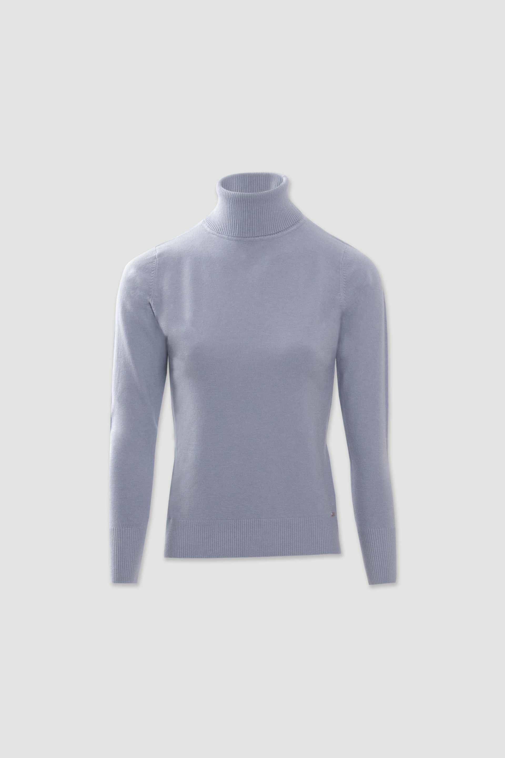 Camisola de malha com gola alta