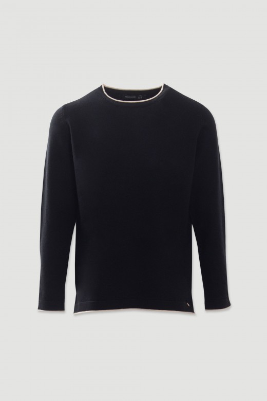 Pull en maille avec finition contrastante Pull en maille avec finition contrastante