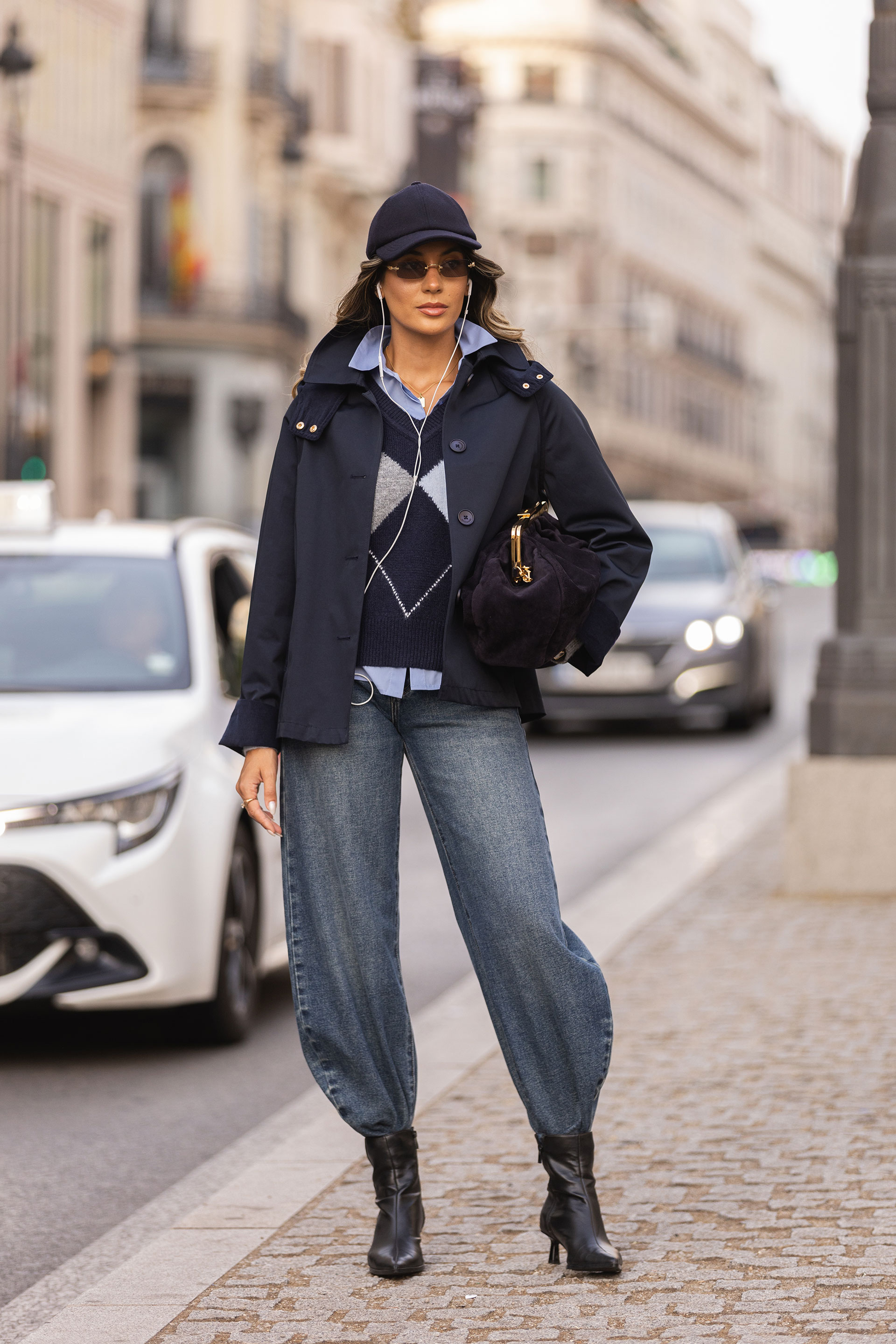 Cotton balloon jeans
