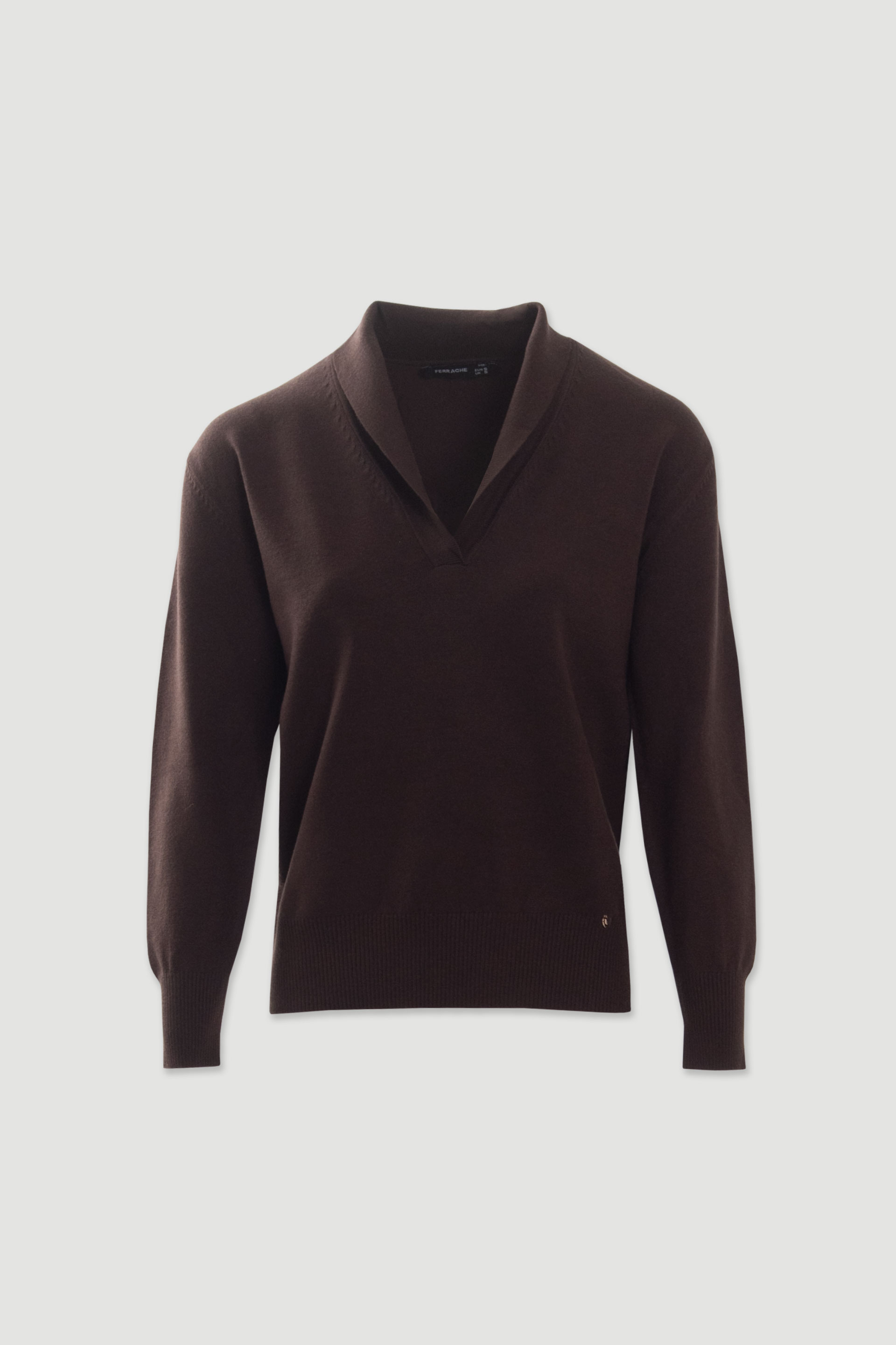 Pull en maille à encolure en V