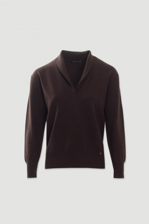 Pull en maille à encolure en V Pull en maille à encolure en V