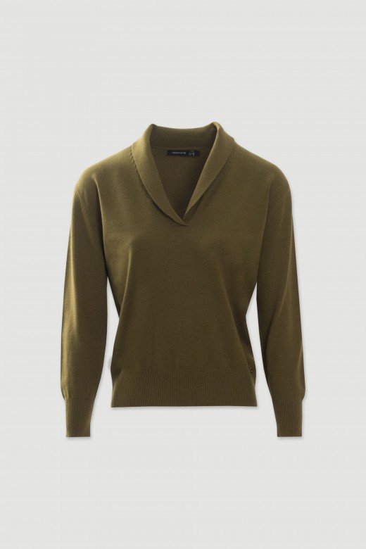 Pull en maille à encolure en V Pull en maille à encolure en V