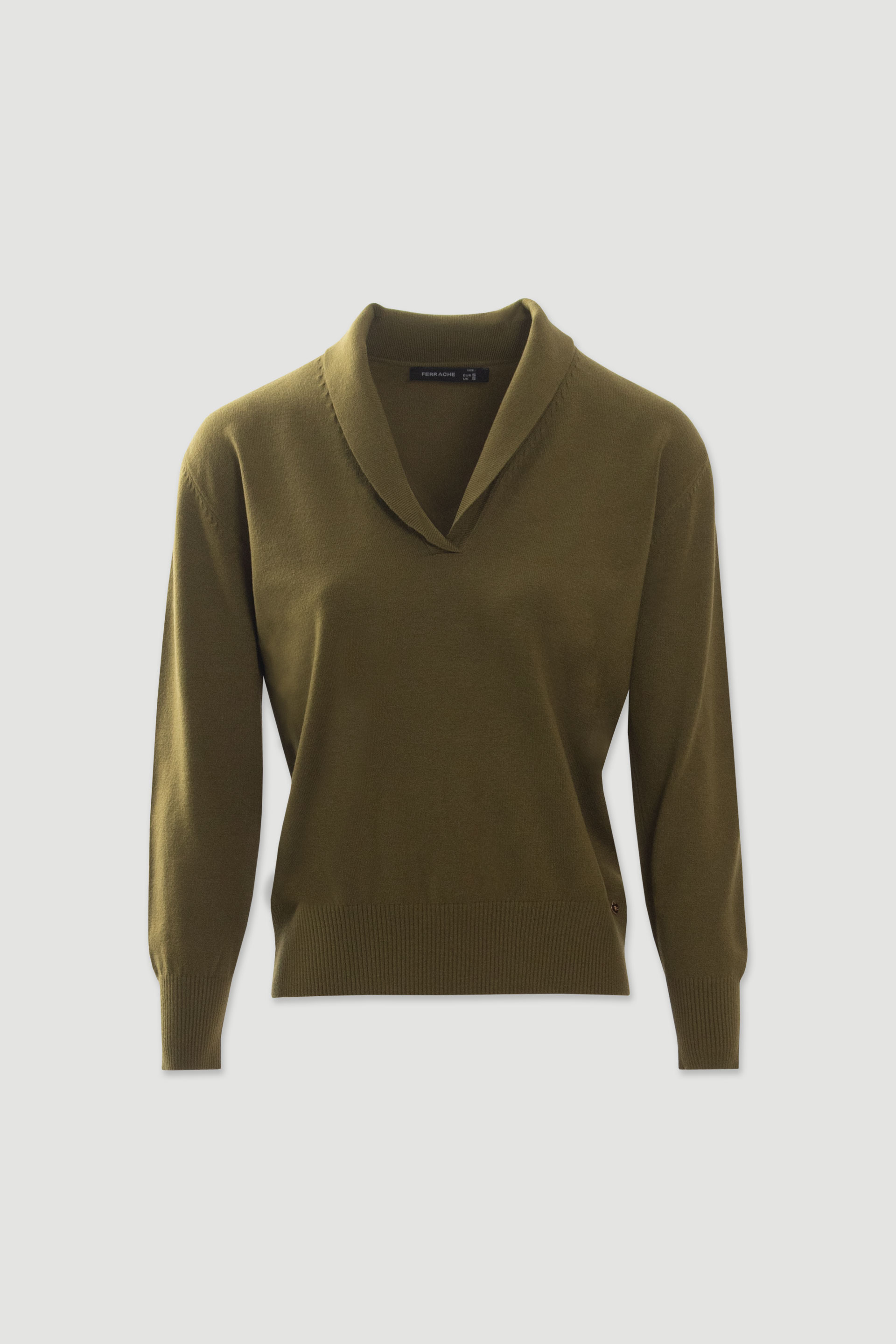 Pull en maille à encolure en V
