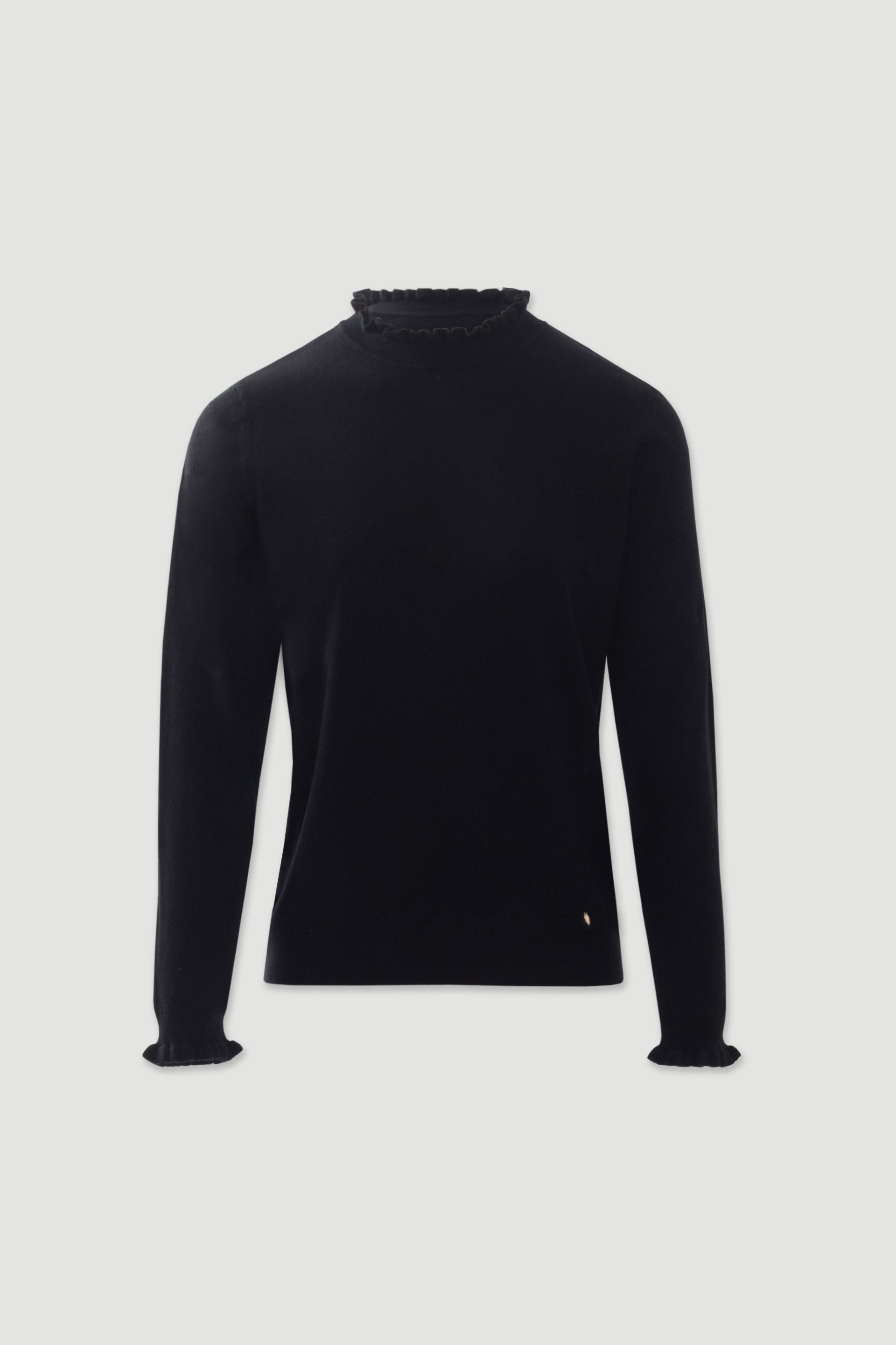 Pull en maille avec volants