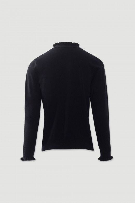 Pull en maille avec volants Pull en maille avec volants