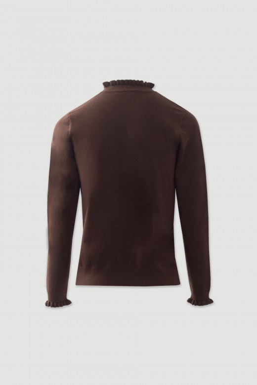 Pull en maille avec volants Pull en maille avec volants